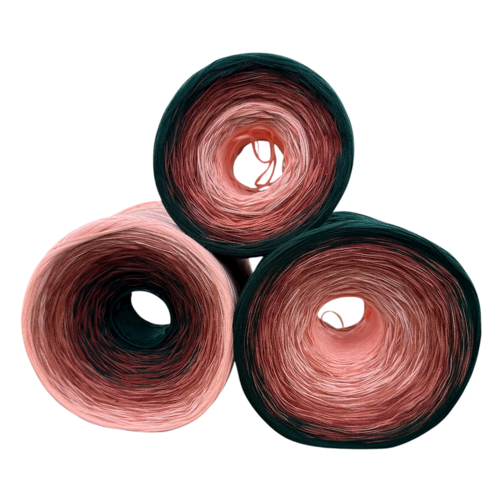 August - Gladiolus, Gradient Cotton Natural Fiber Yarn - Image 13