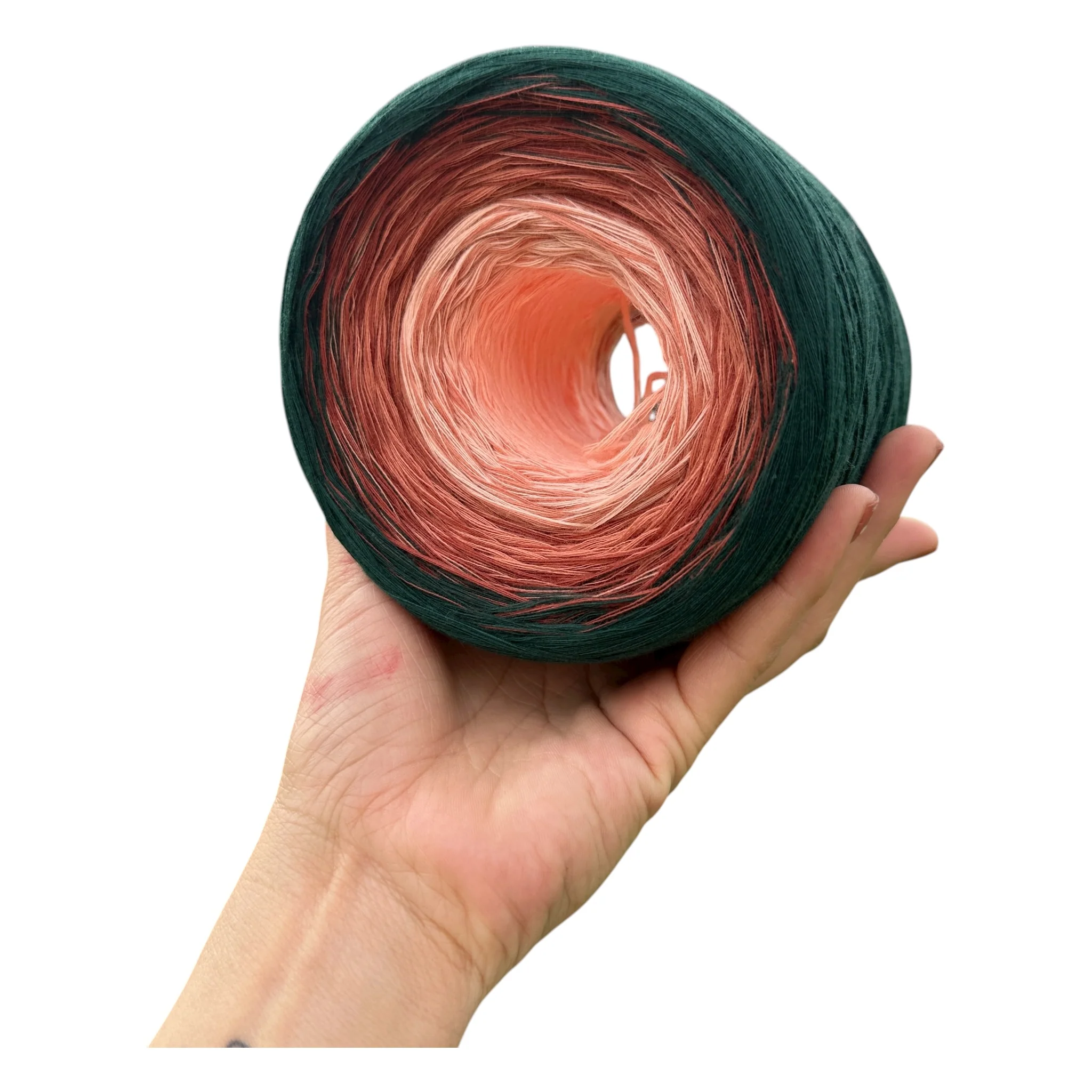 August - Gladiolus, Gradient Cotton Natural Fiber Yarn - Image 14