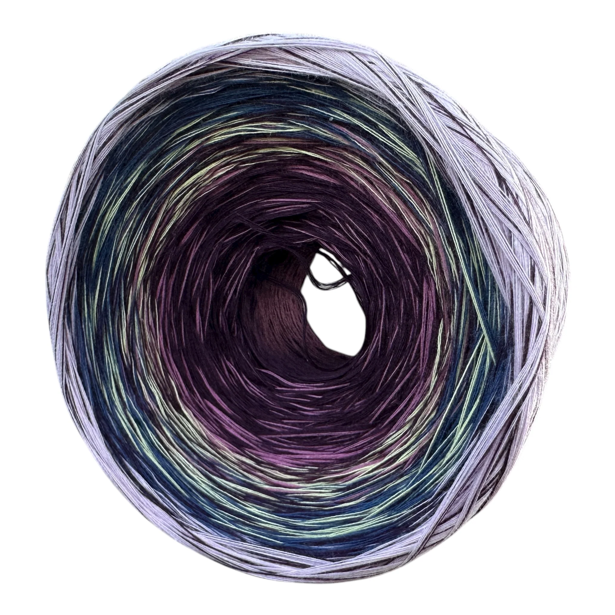February - Bearded Iris, Gradient Cotton Natural Fiber Yarn - Image 10