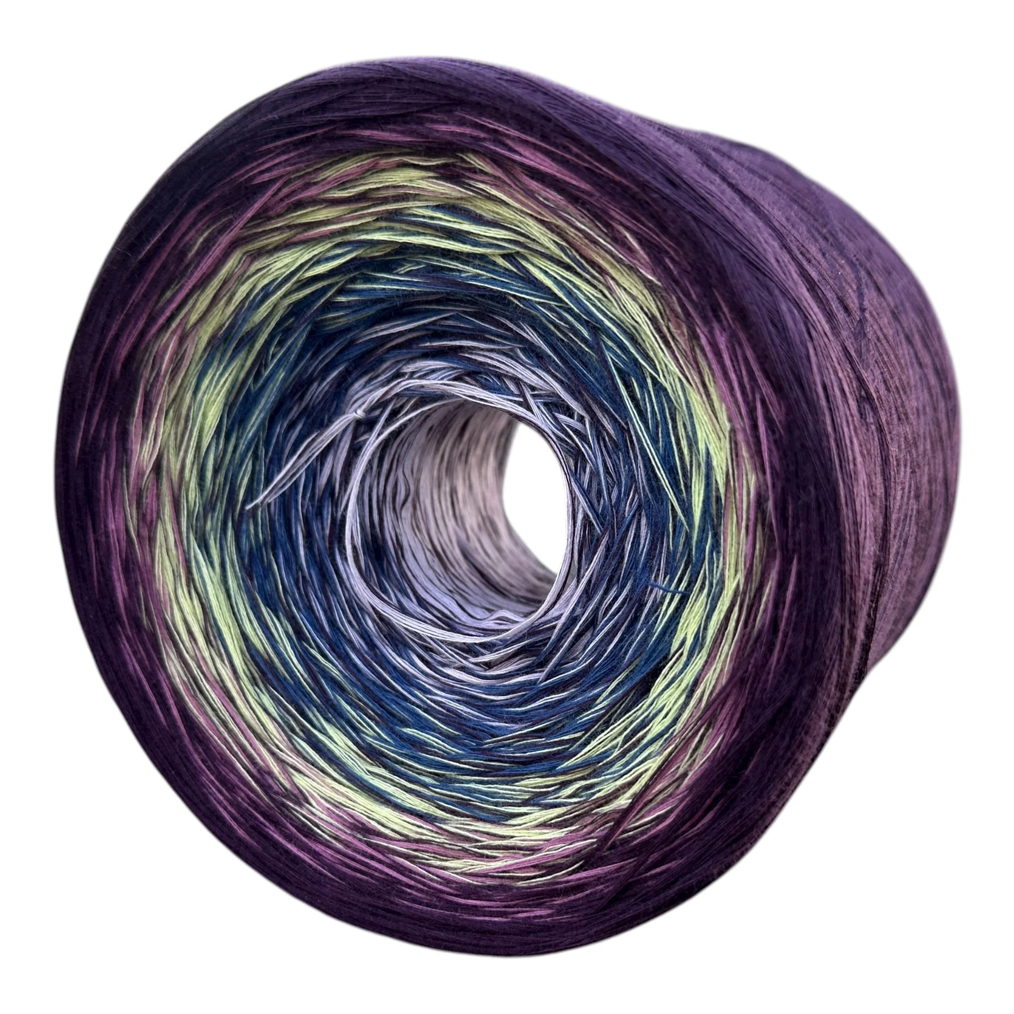 February - Bearded Iris, Gradient Cotton Natural Fiber Yarn - Image 4