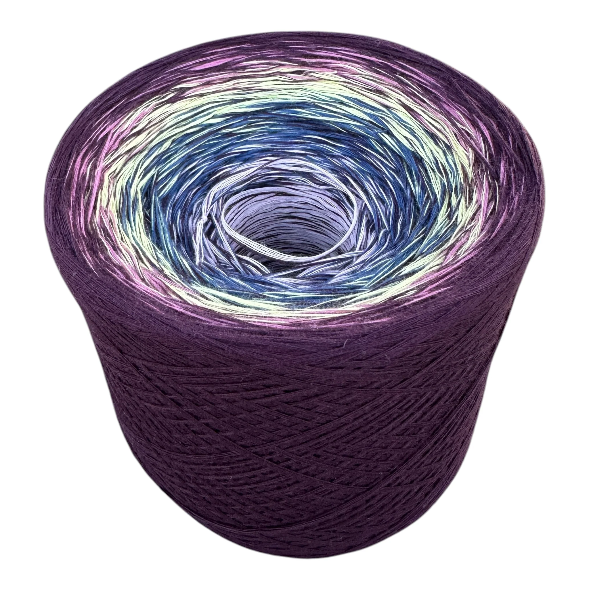 February - Bearded Iris, Gradient Cotton Natural Fiber Yarn - Image 5