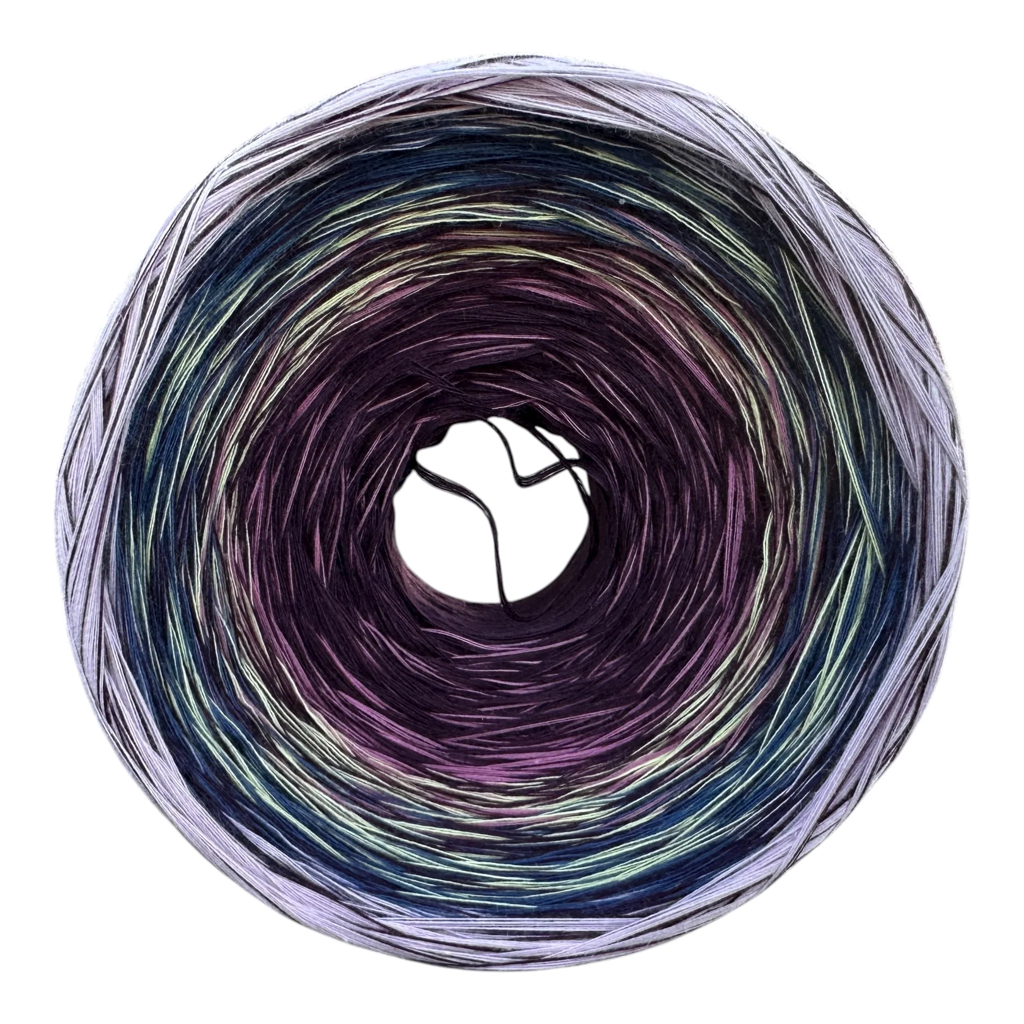 February - Bearded Iris, Gradient Cotton Natural Fiber Yarn - Image 6