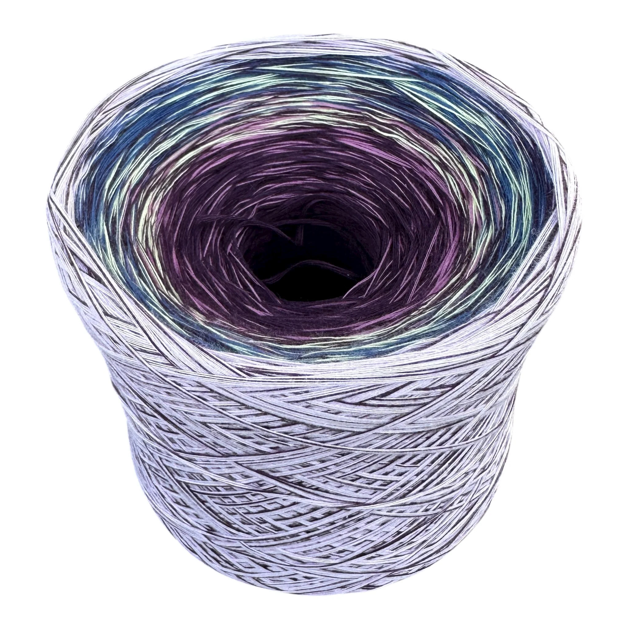 February - Bearded Iris, Gradient Cotton Natural Fiber Yarn - Image 9