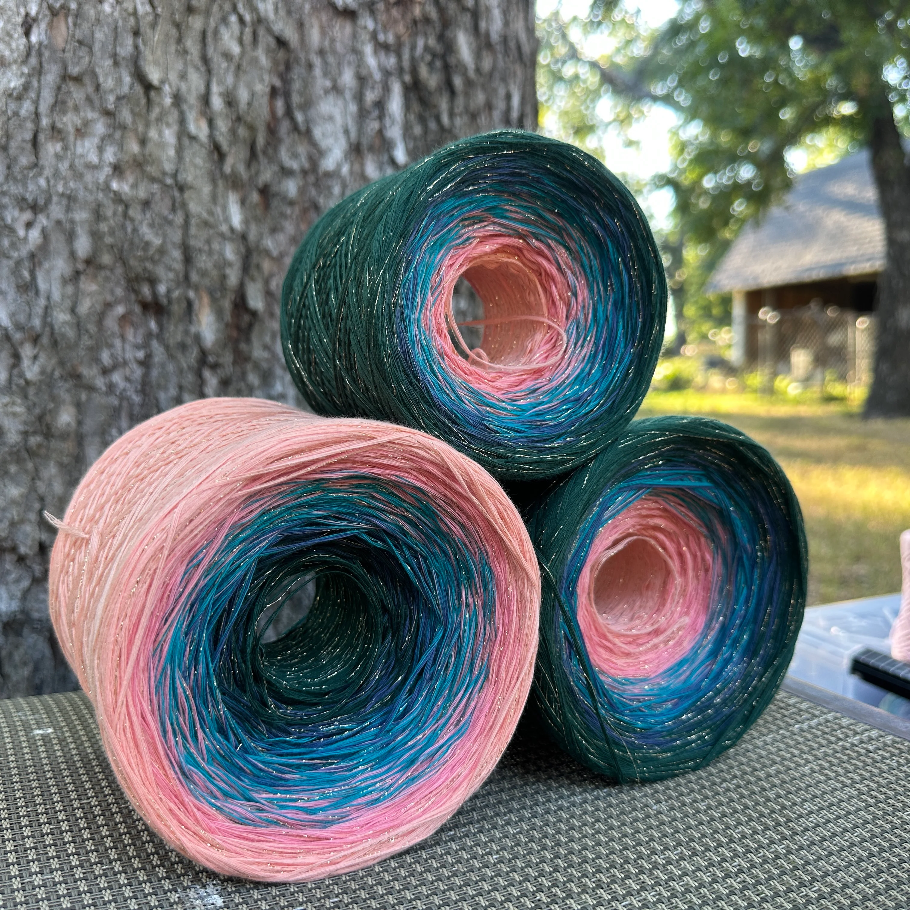 Celestial Lake Sparkle, Gradient Yarn With Sparkle - Image 10