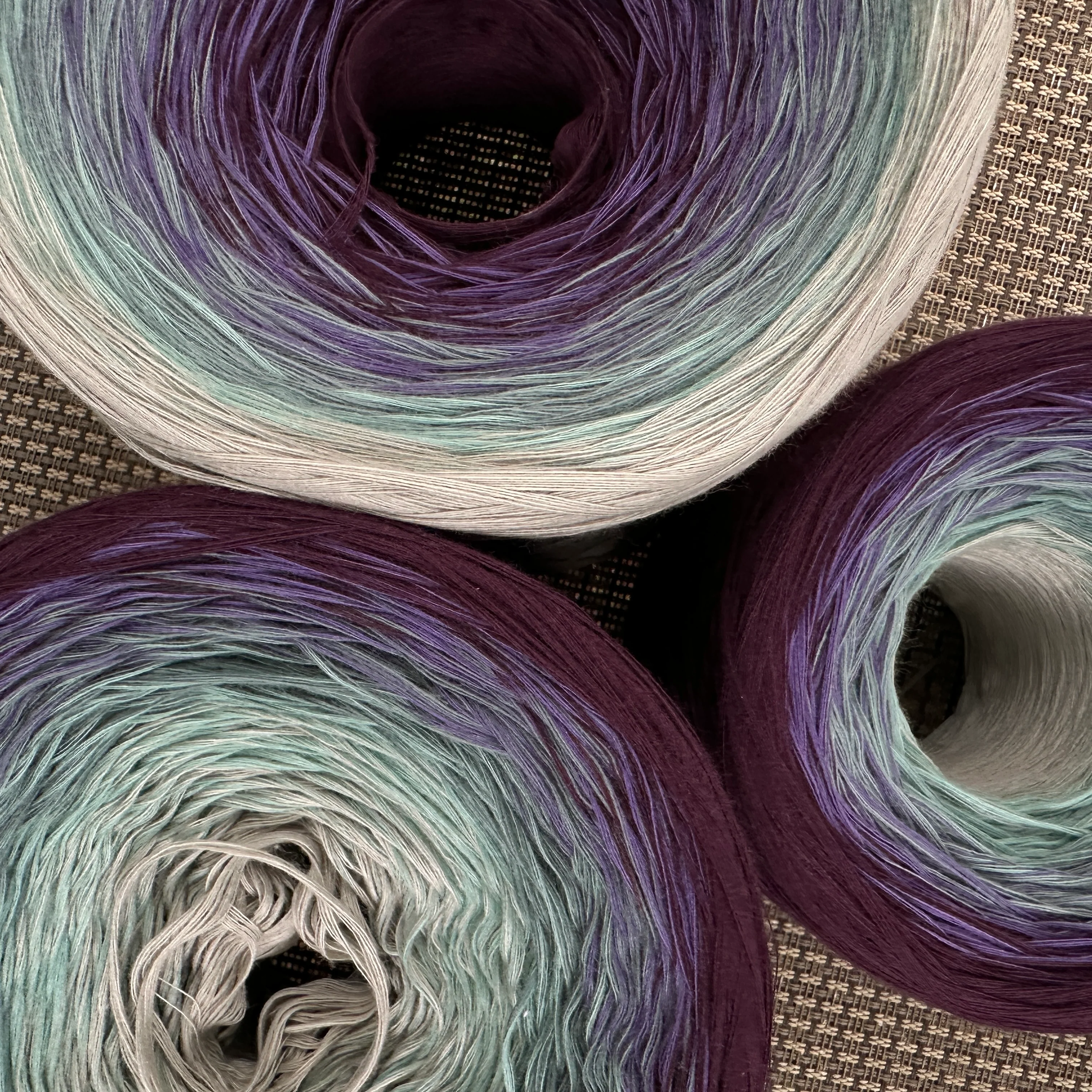 Cloudy Skies, Gradient Cotton Natural Fiber Yarn - Image 9