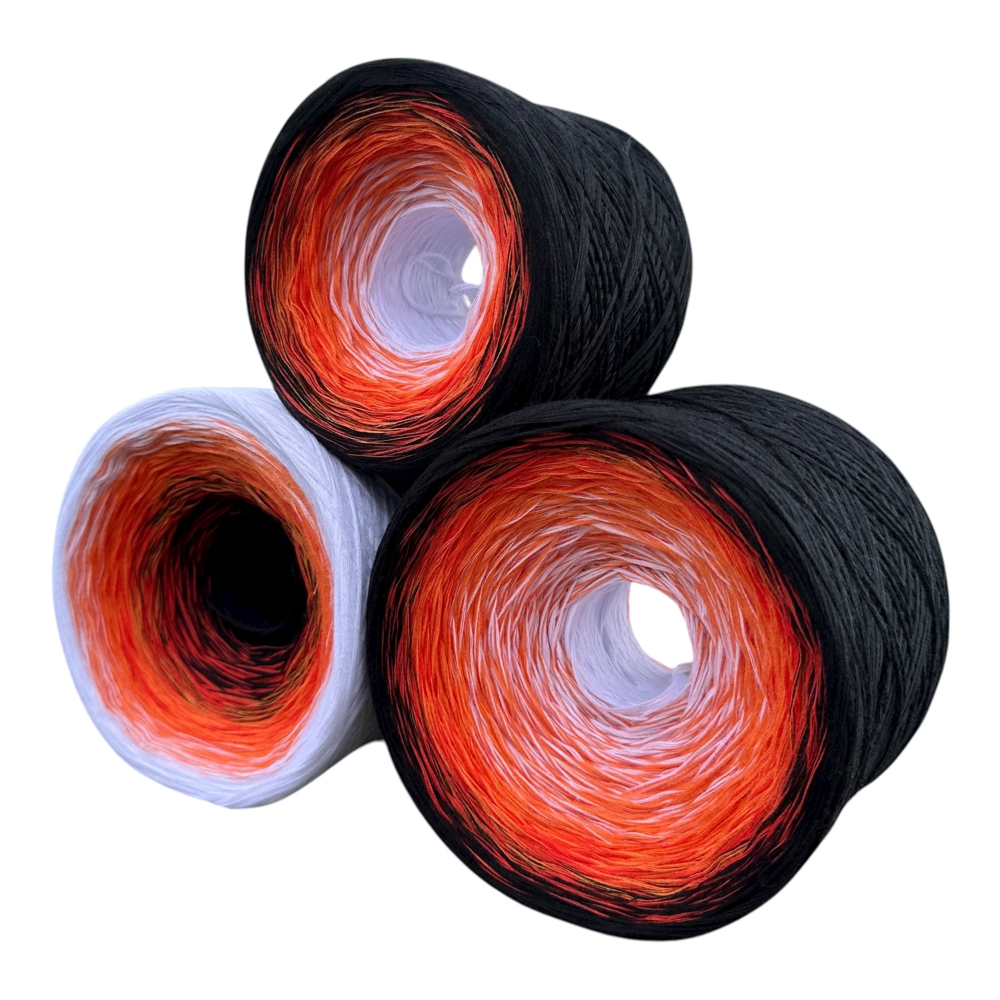 December - Narcissus, Gradient Cotton Natural Fiber Yarn - Image 3