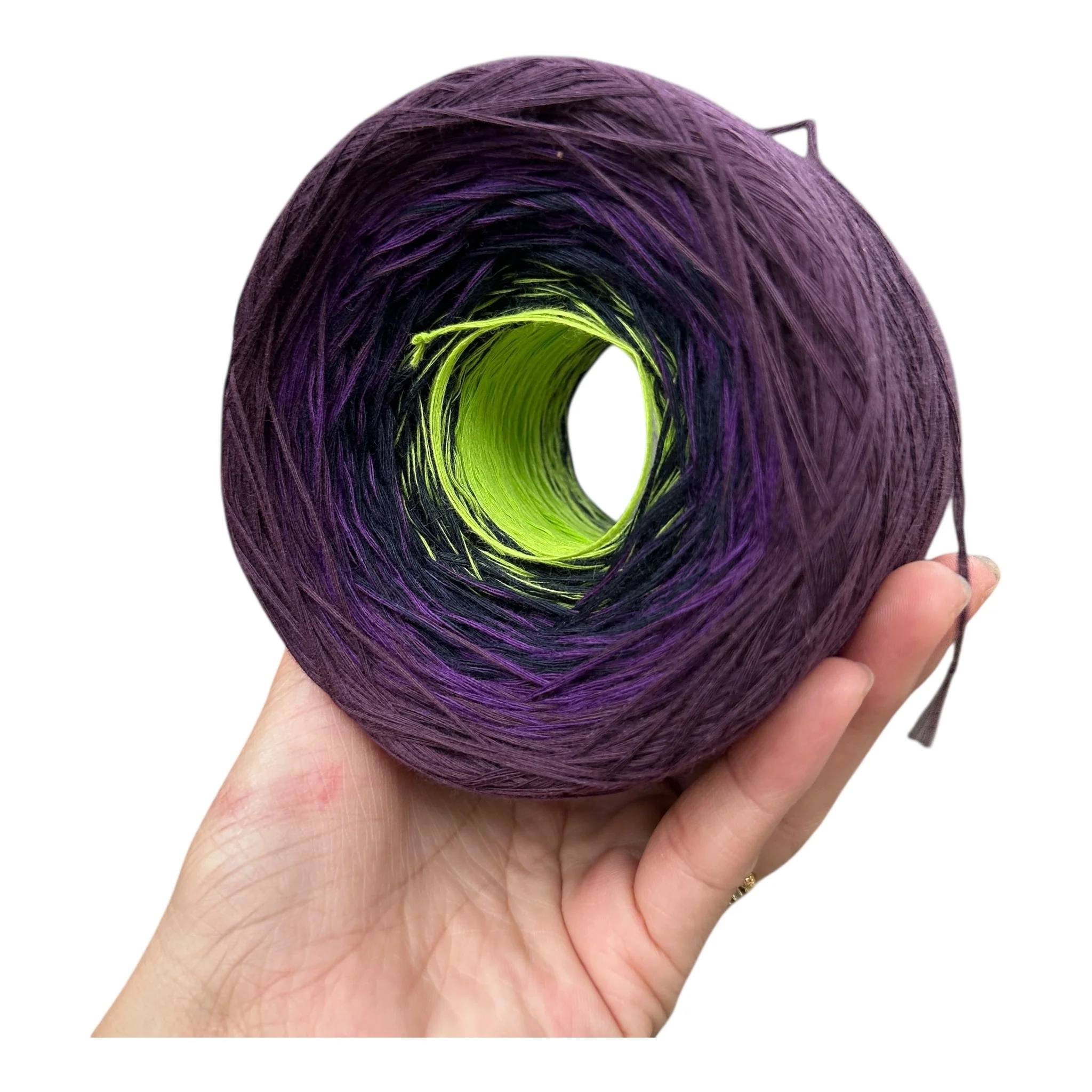 Electric Plum, Gradient Cotton Natural Fiber Yarn - Image 8