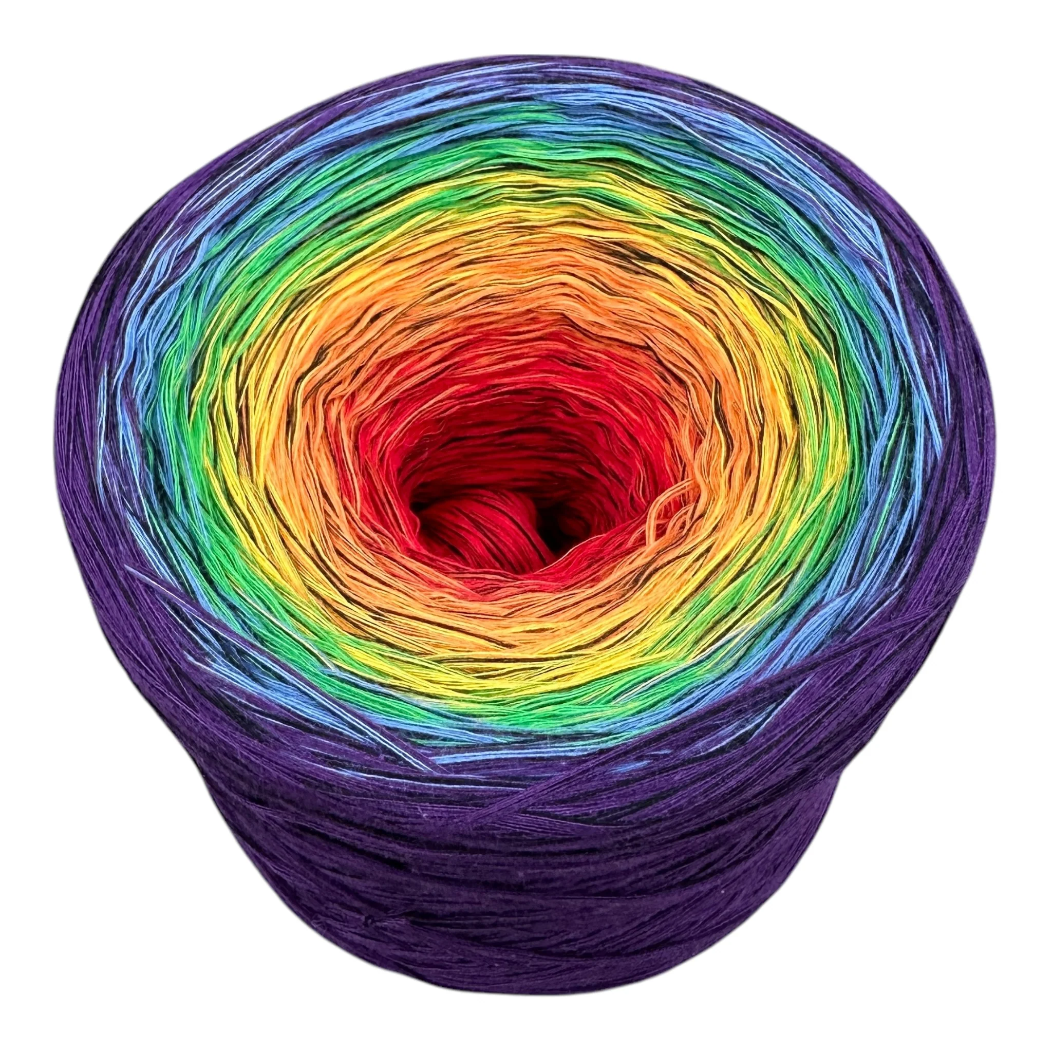 Gothic Rainbow Gradient Cotton Natural Fiber Yarn - Image 5