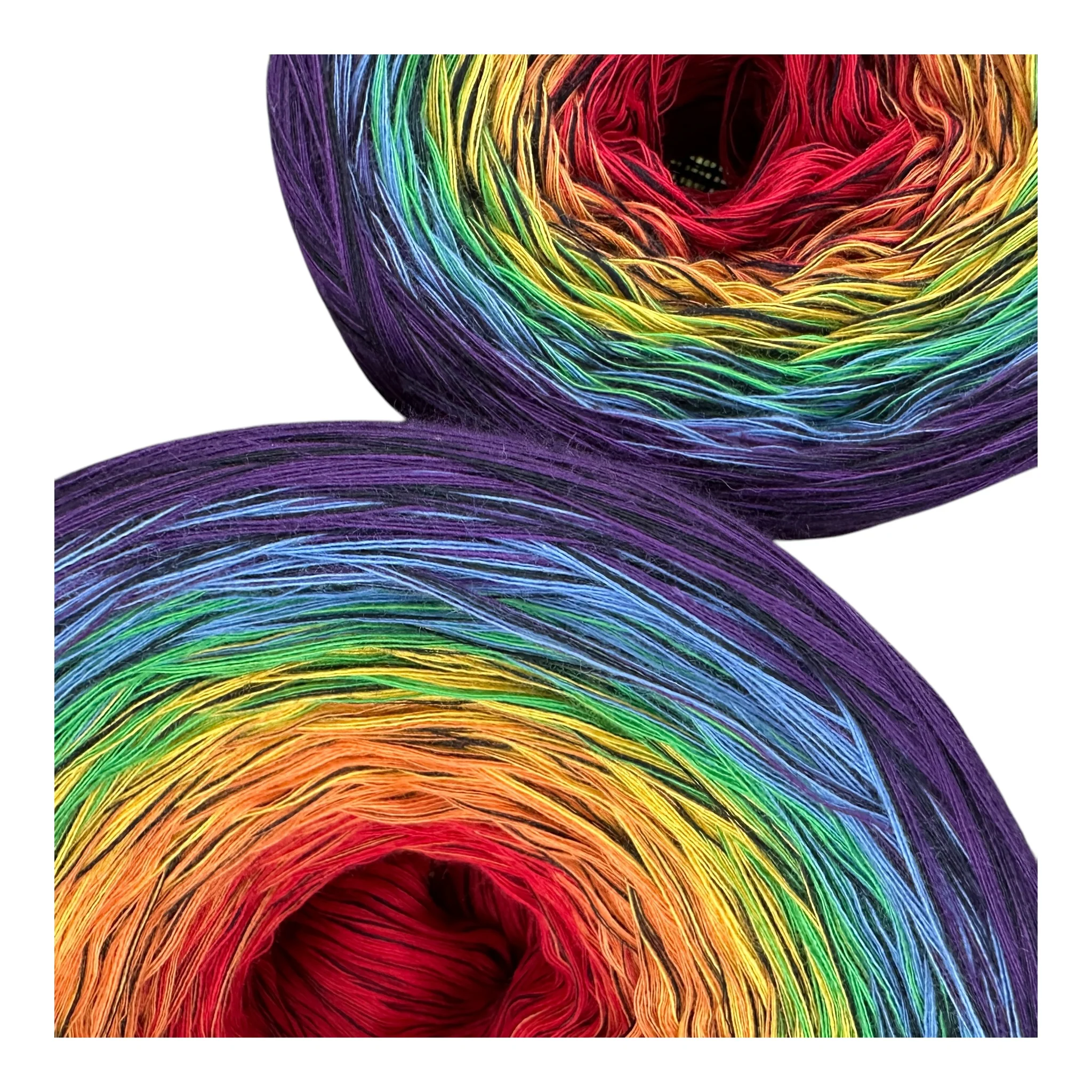 Gothic Rainbow Gradient Cotton Natural Fiber Yarn - Image 6