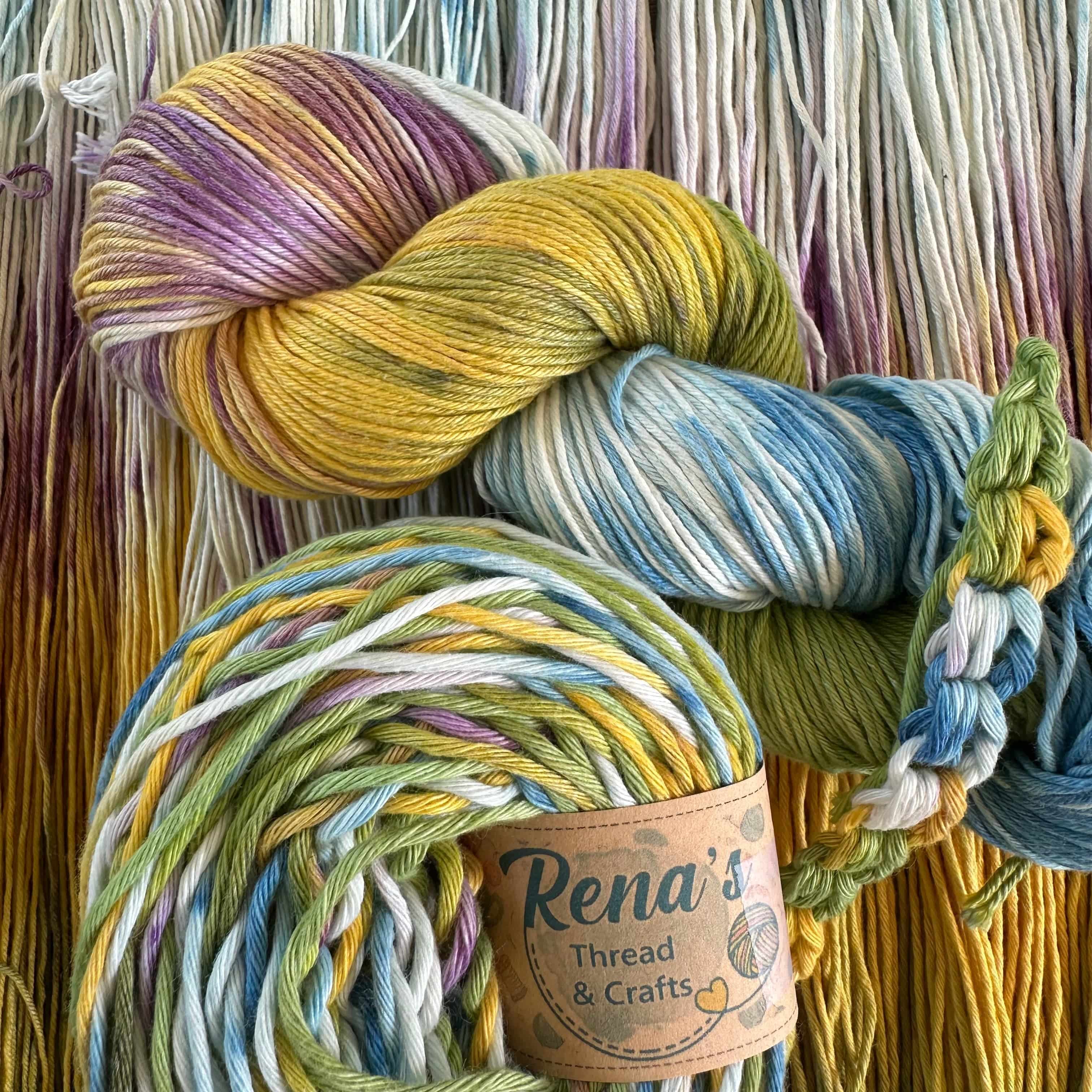 Grand Prairie, Hand Dyed Cotton Natural Fiber Yarn - Image 3