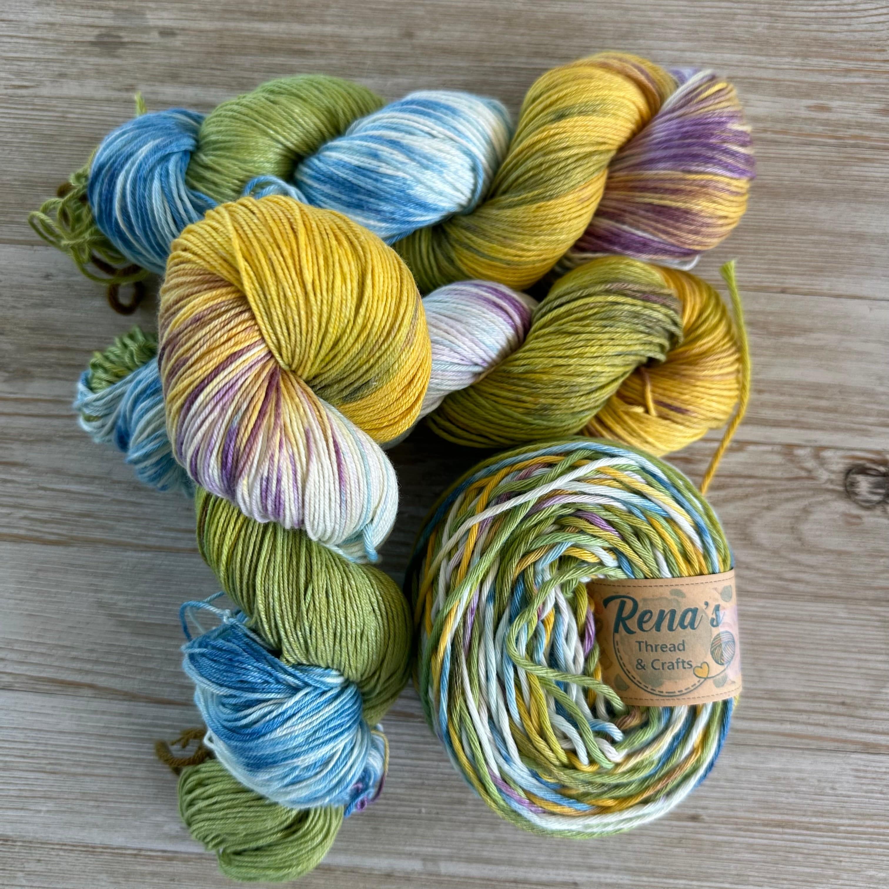 Grand Prairie, Hand Dyed Cotton Natural Fiber Yarn - Image 4