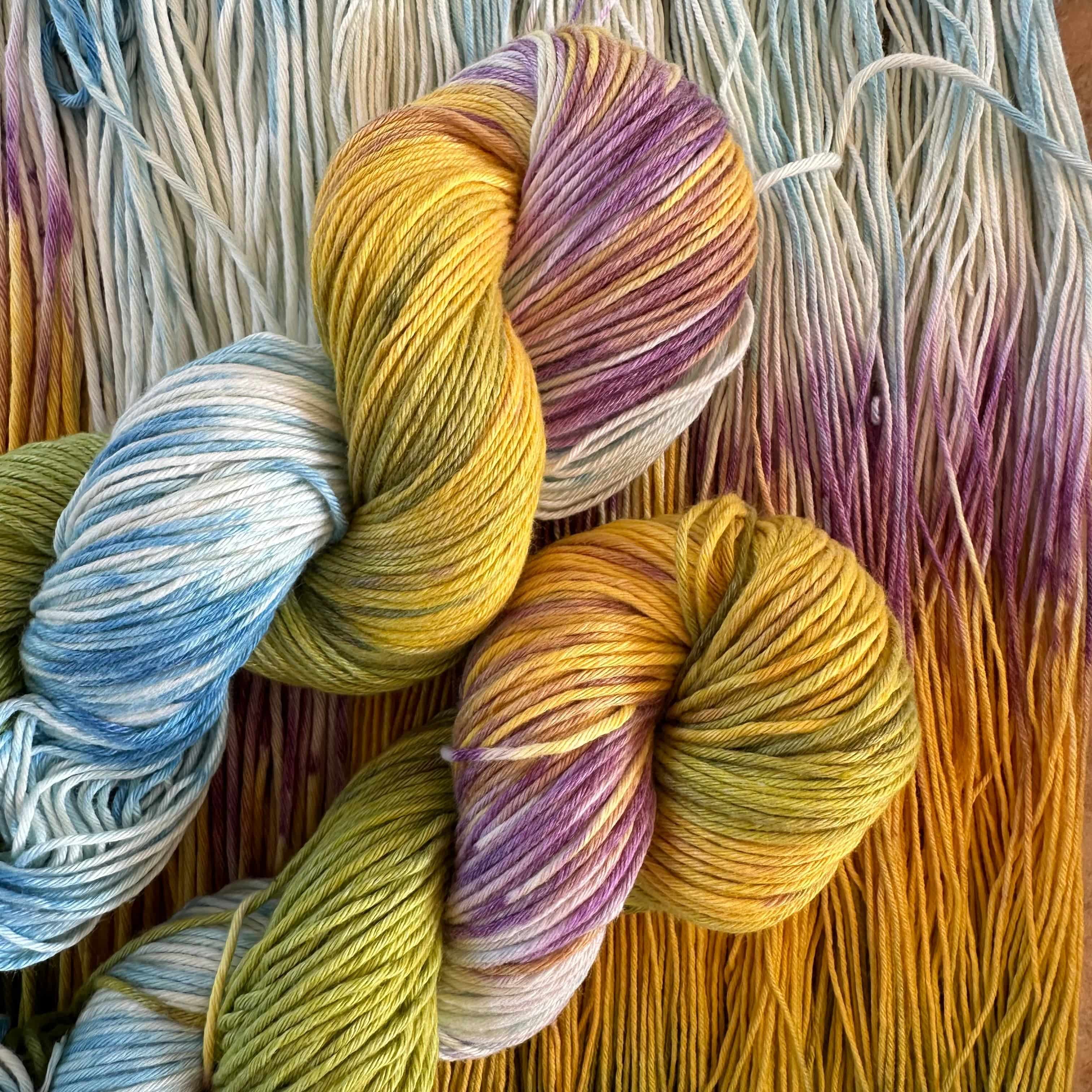 Grand Prairie, Hand Dyed Cotton Natural Fiber Yarn - Image 6