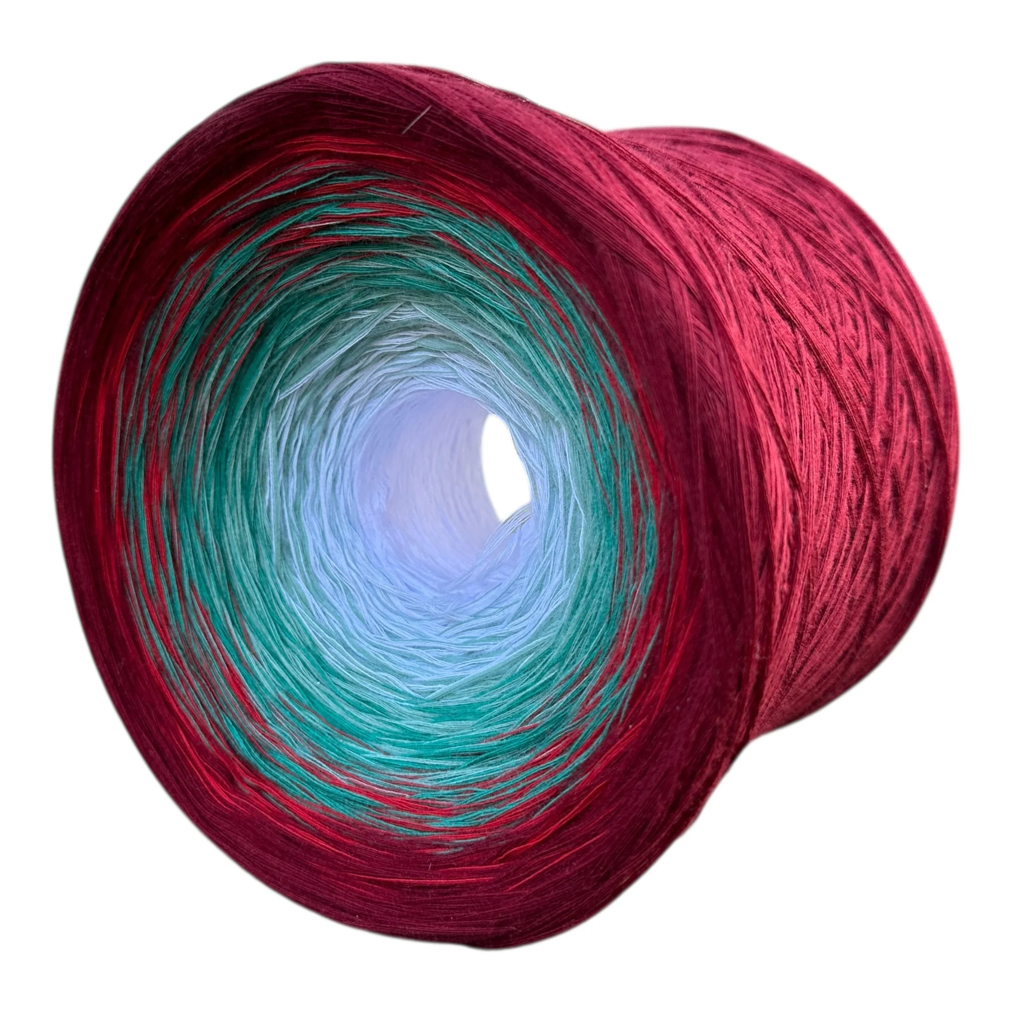 Holly, December Birth Flower, Gradient Cotton Natural Fiber Yarn - Image 3