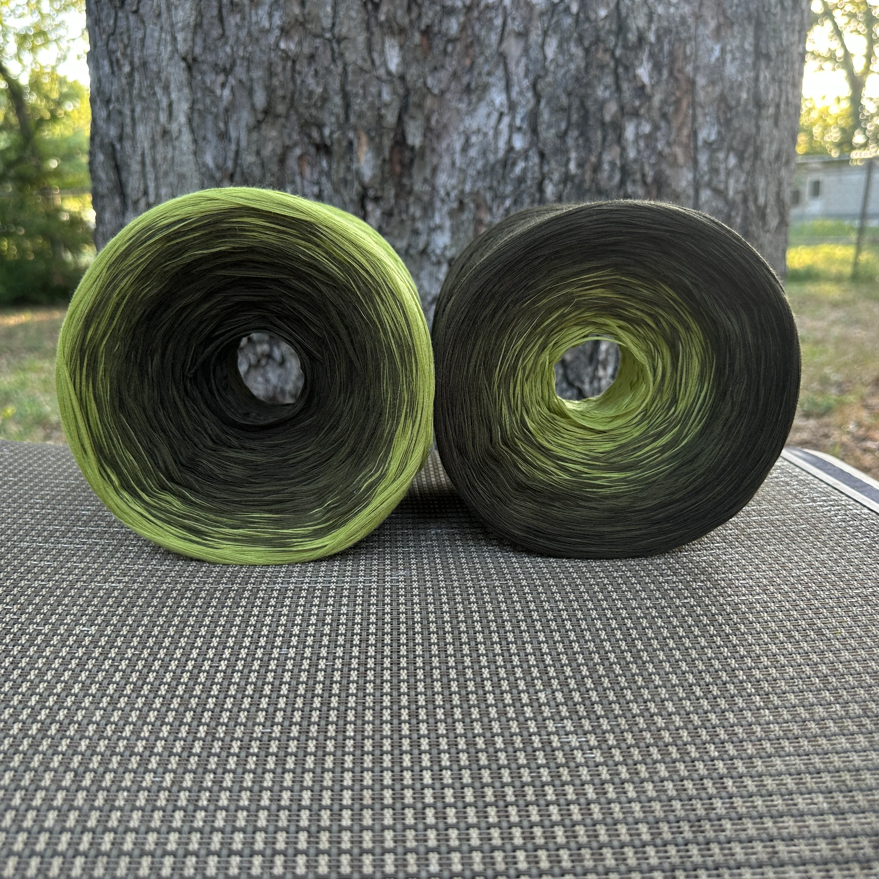 Hunter Green, 12ply cotton, Ombre Cotton Natural Fiber Yarn - Image 10