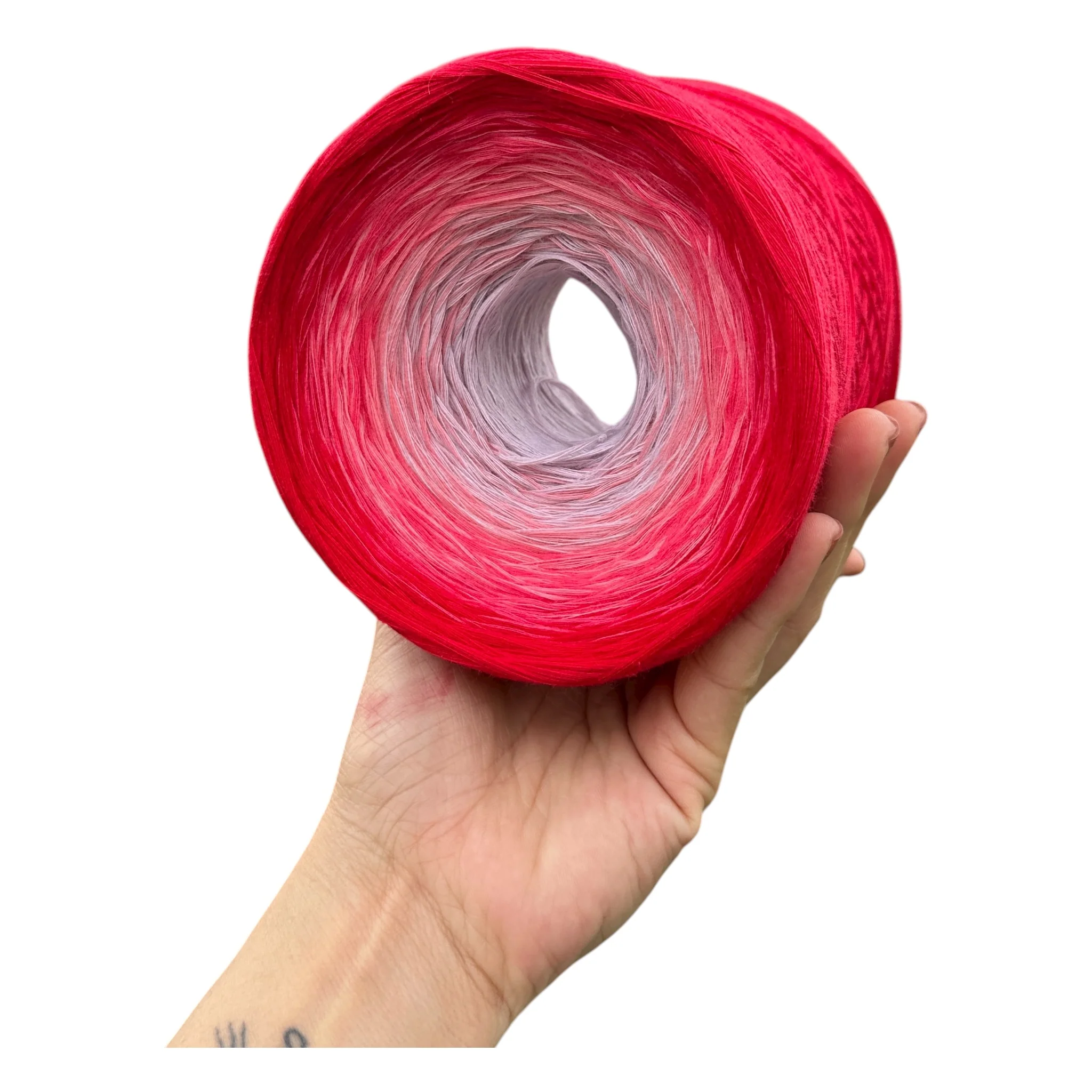 January - Carnation, Gradient Cotton Natural Fiber Yarn - Image 14
