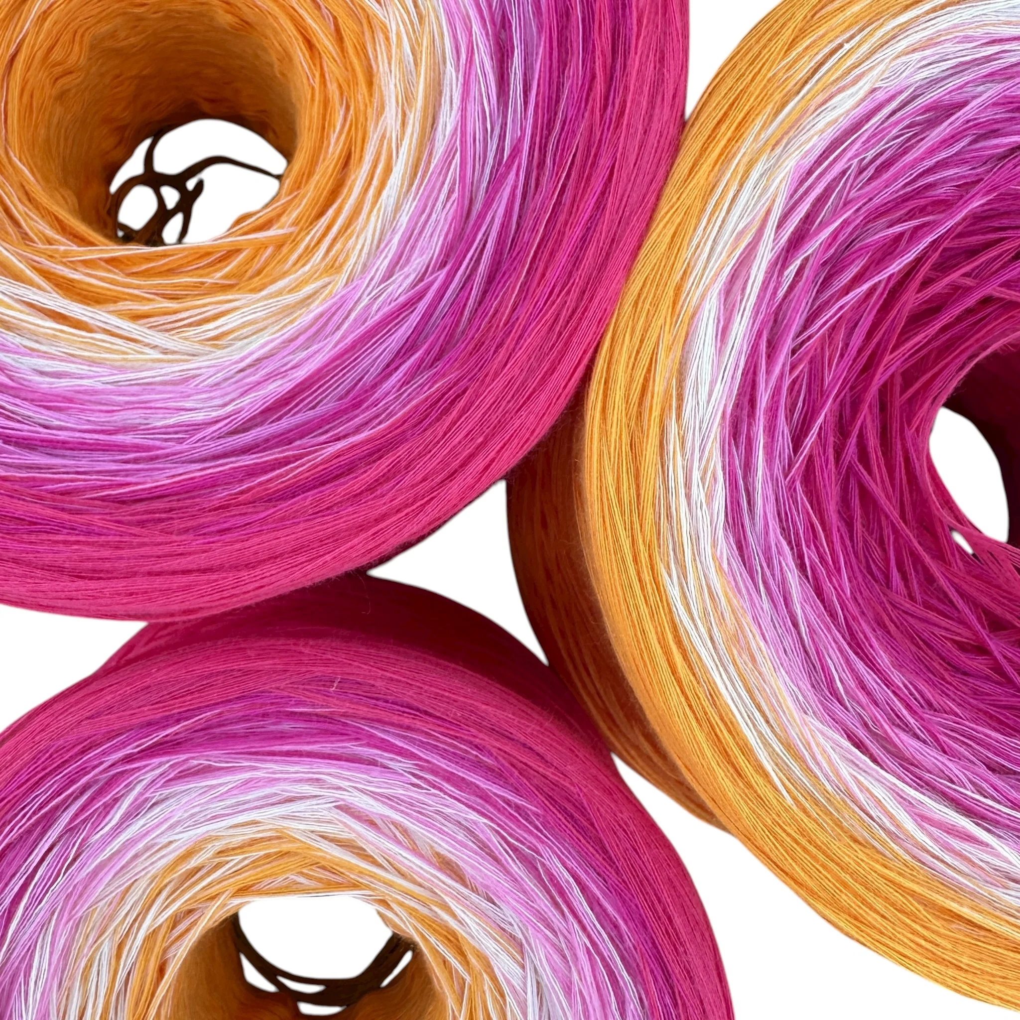 July - Pink Lotus, Gradient Cotton Natural Fiber Yarn - Image 10