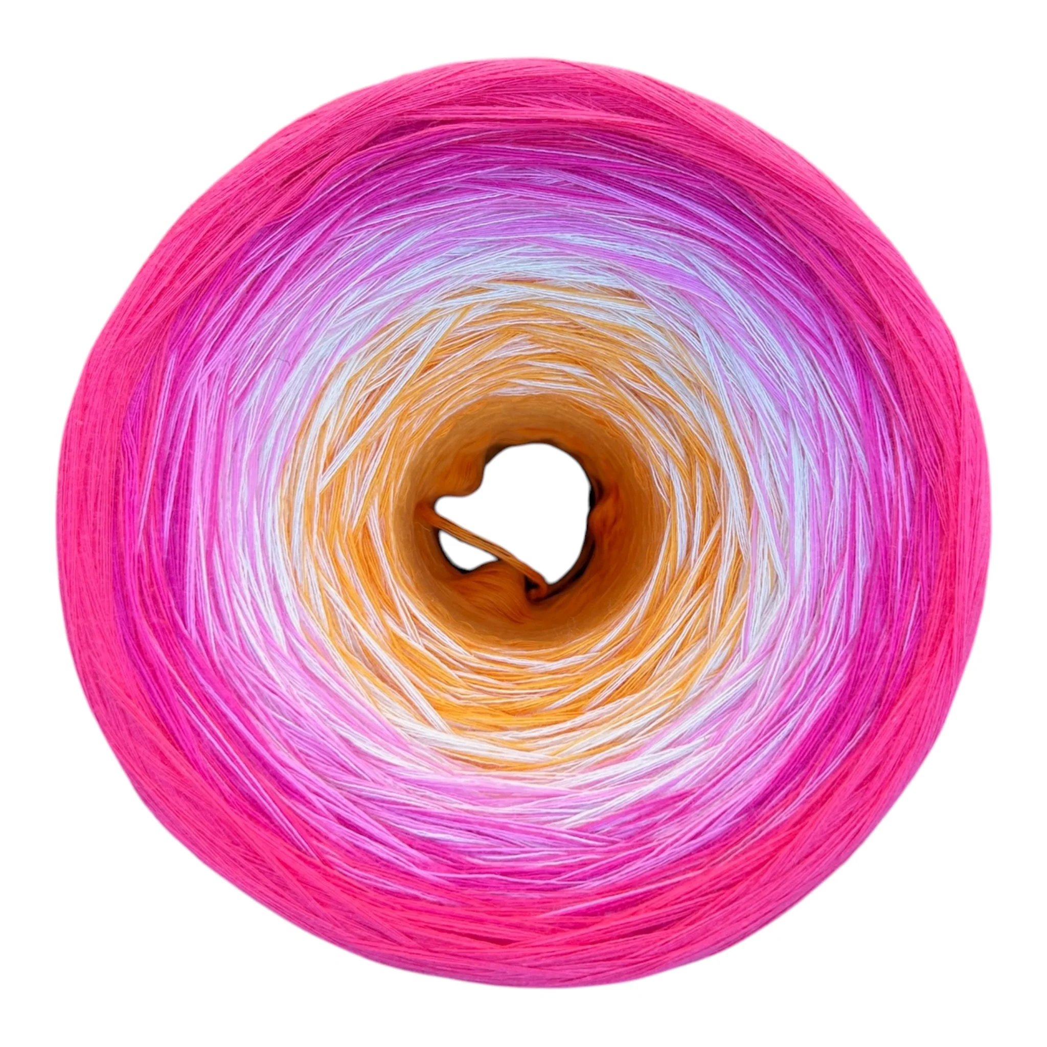 July - Pink Lotus, Gradient Cotton Natural Fiber Yarn - Image 3