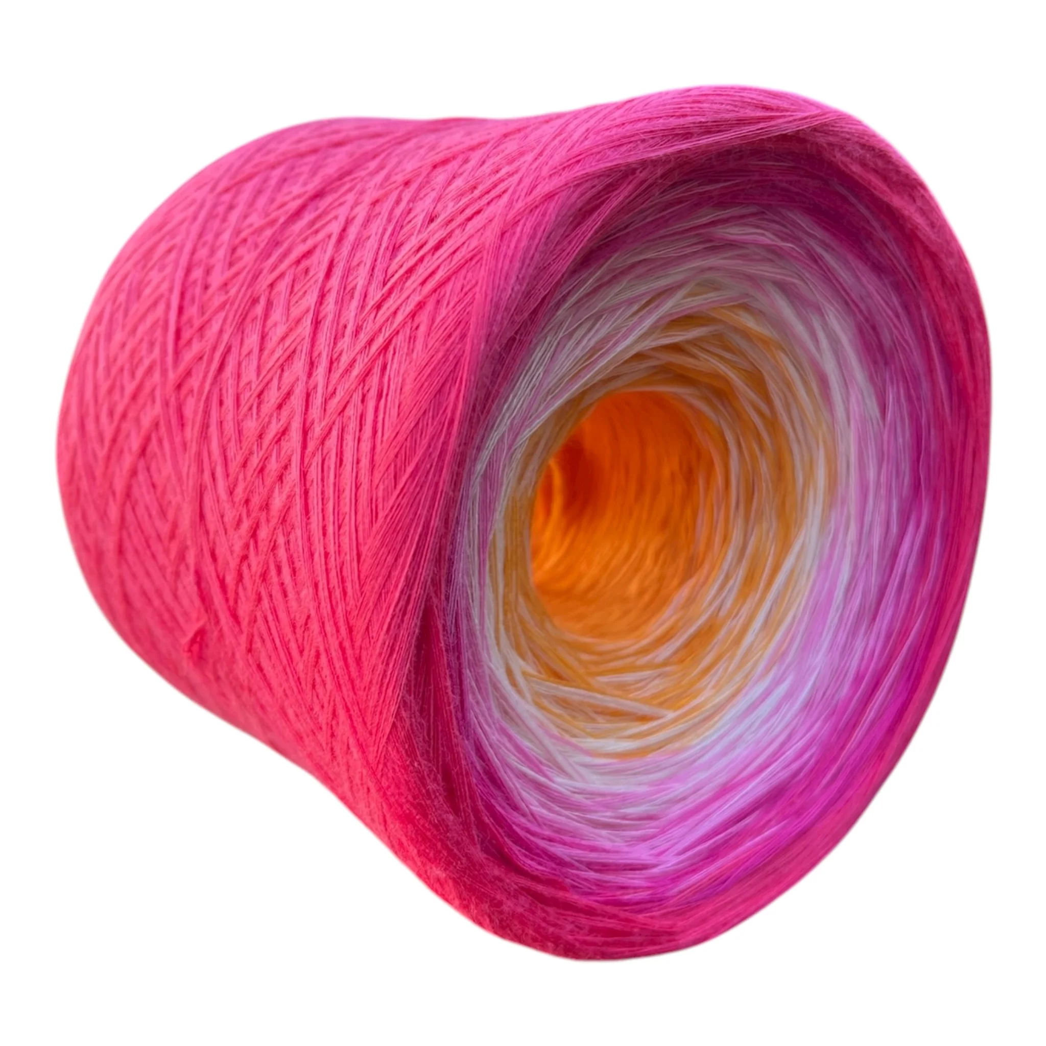 July - Pink Lotus, Gradient Cotton Natural Fiber Yarn - Image 4