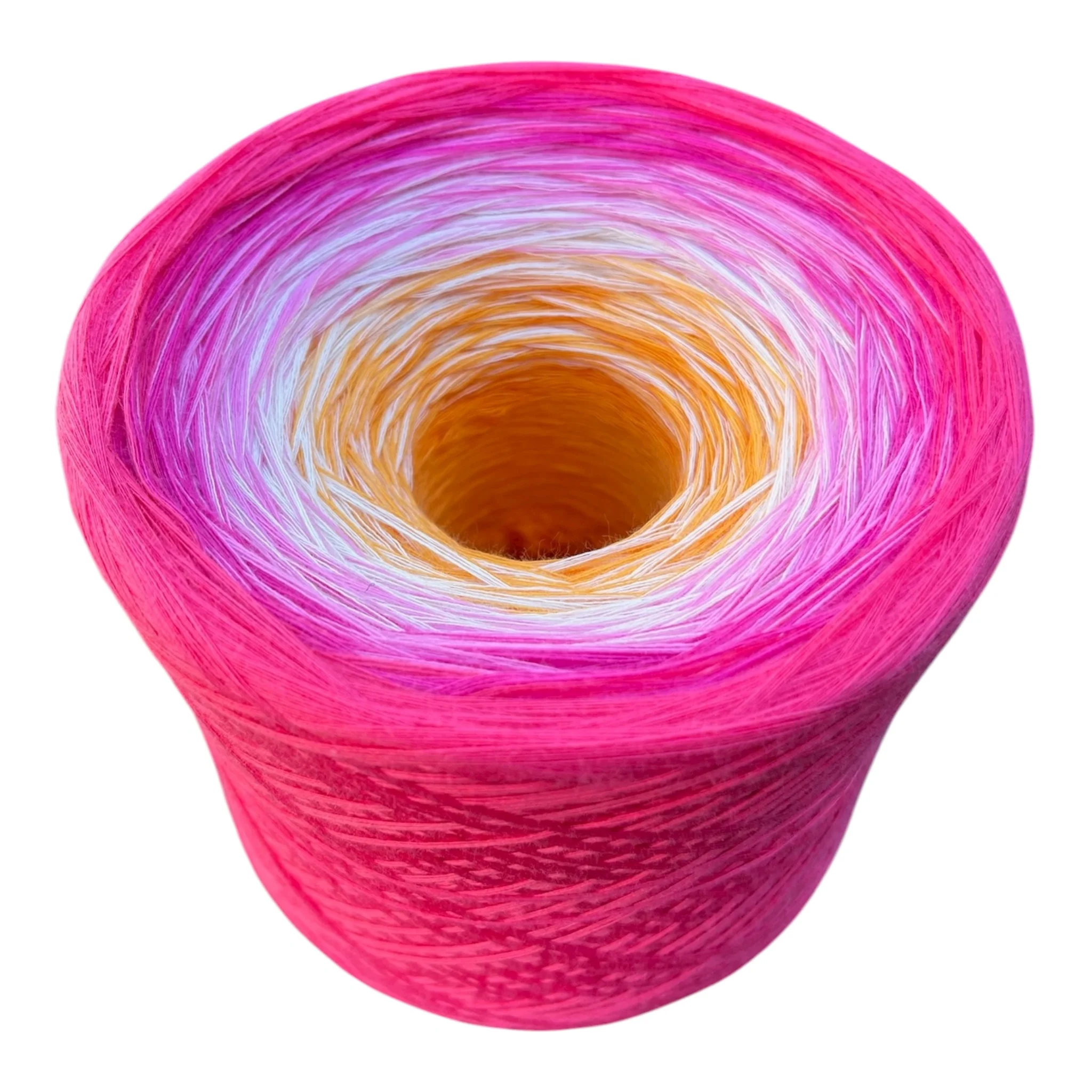 July - Pink Lotus, Gradient Cotton Natural Fiber Yarn - Image 5