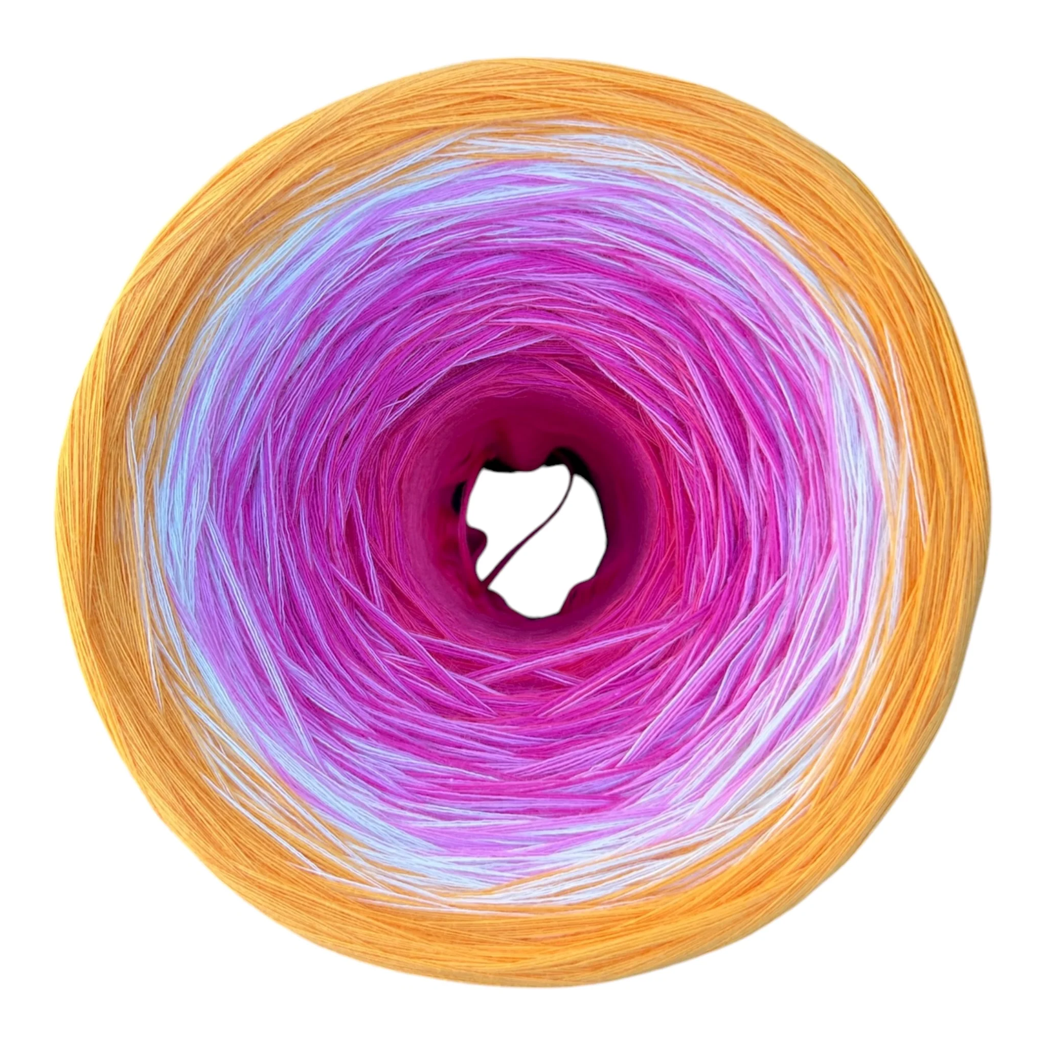 July - Pink Lotus, Gradient Cotton Natural Fiber Yarn - Image 6
