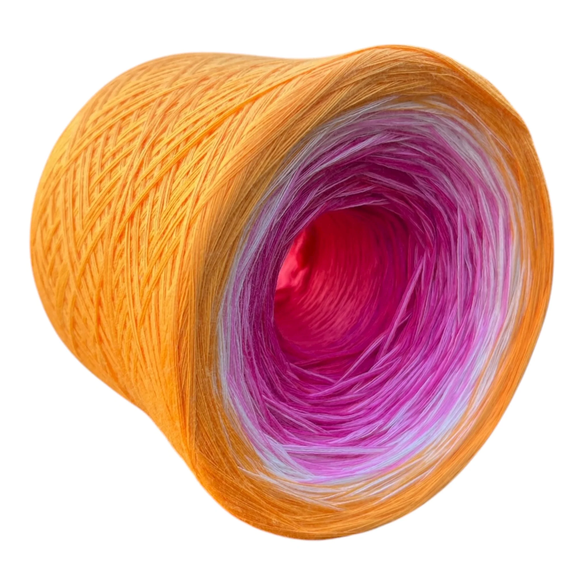 July - Pink Lotus, Gradient Cotton Natural Fiber Yarn - Image 7