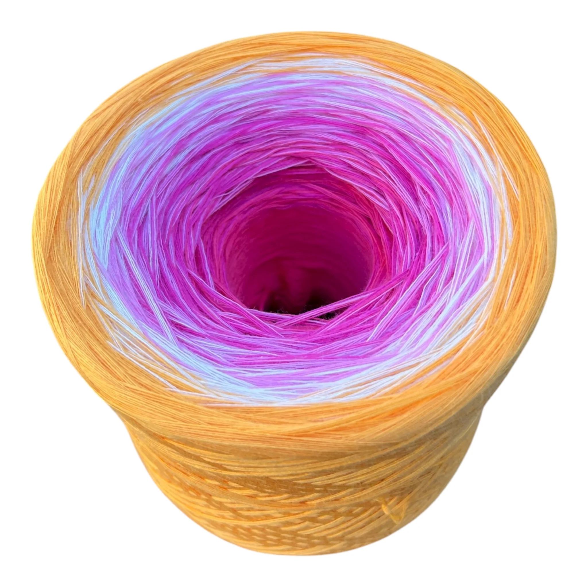 July - Pink Lotus, Gradient Cotton Natural Fiber Yarn - Image 8
