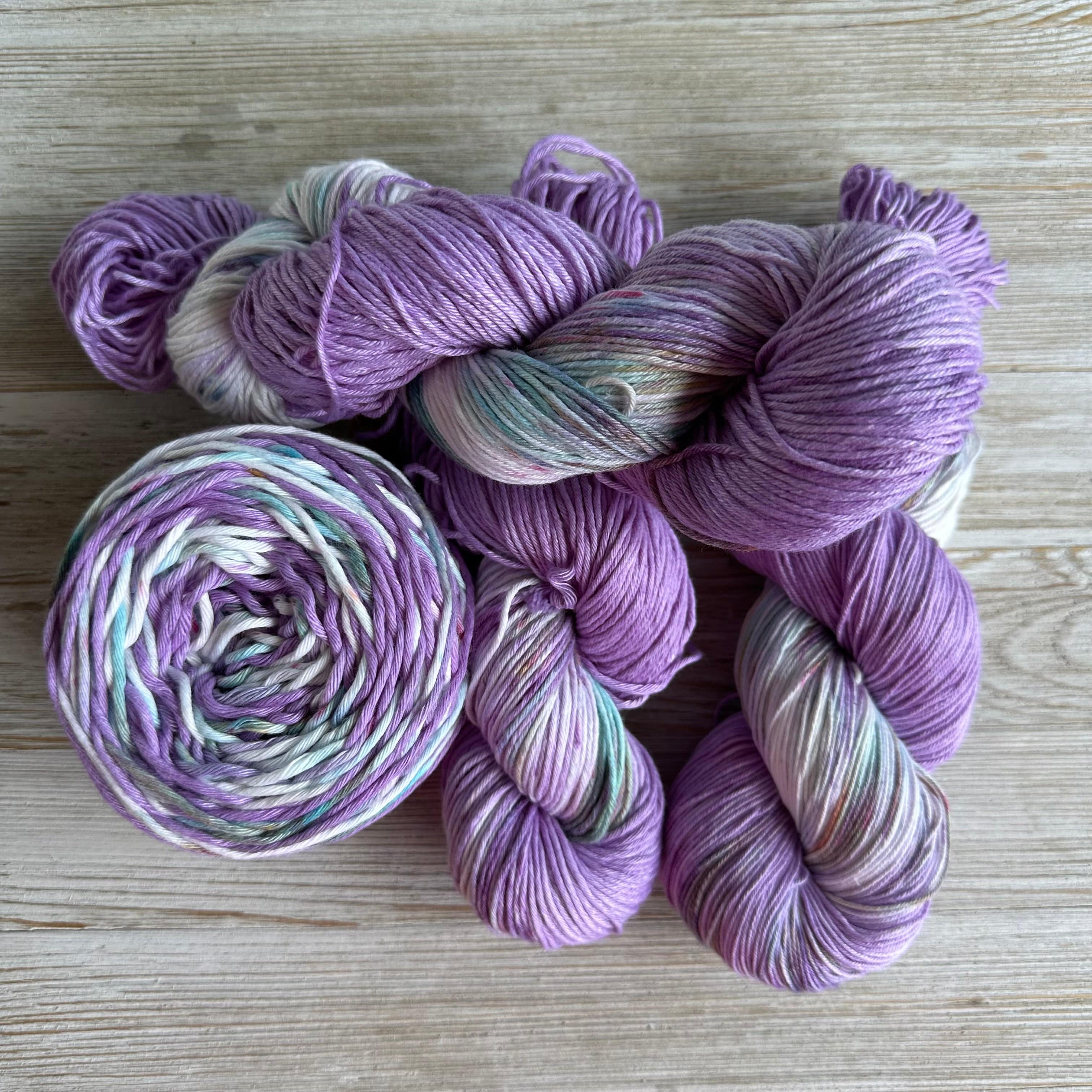 Lavender Feilds, Hand Dyed Cotton Natural Fiber Yarn - Image 8