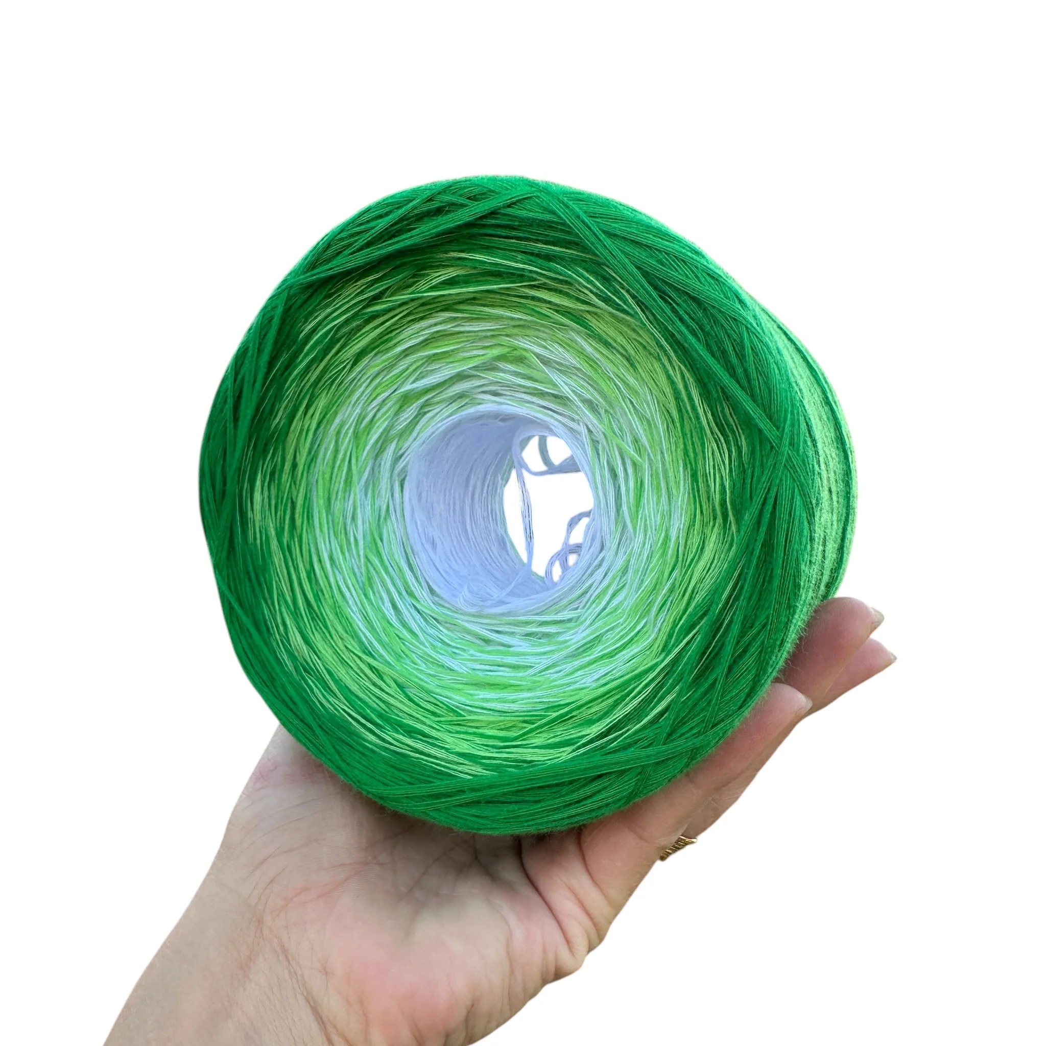 May - Lily of the Valley, Gradient Cotton Natural Fiber Yarn - Image 9