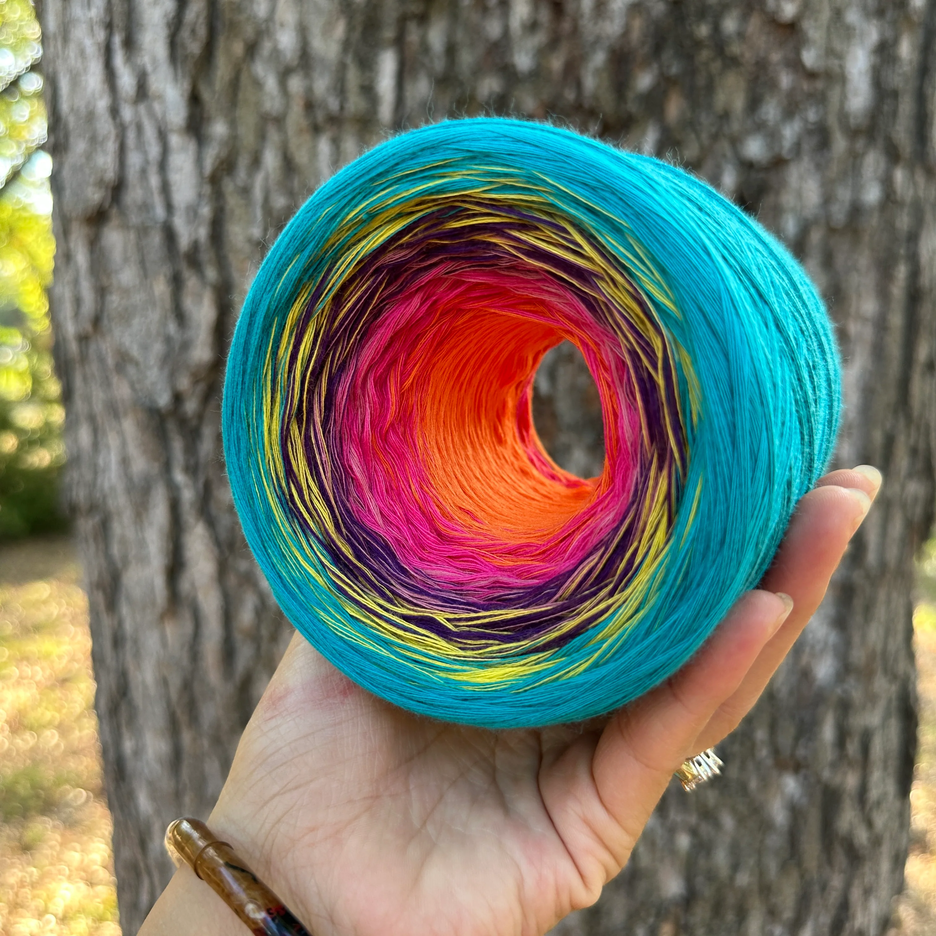 Marigold Path, Gradient Cotton Natural Fiber Yarn - Image 9