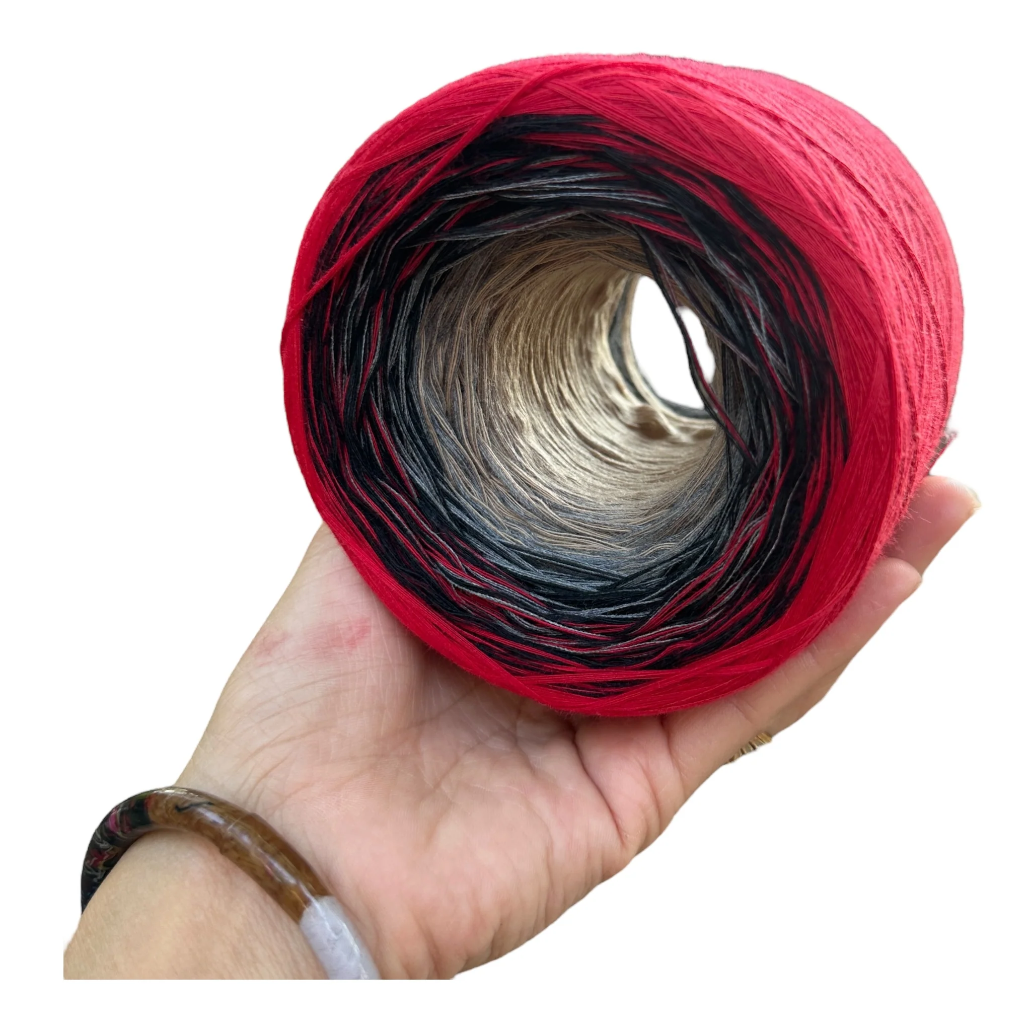 New Poppy, August Birth Flower, Gradient Cotton Natural Fiber Yarn - Image 10