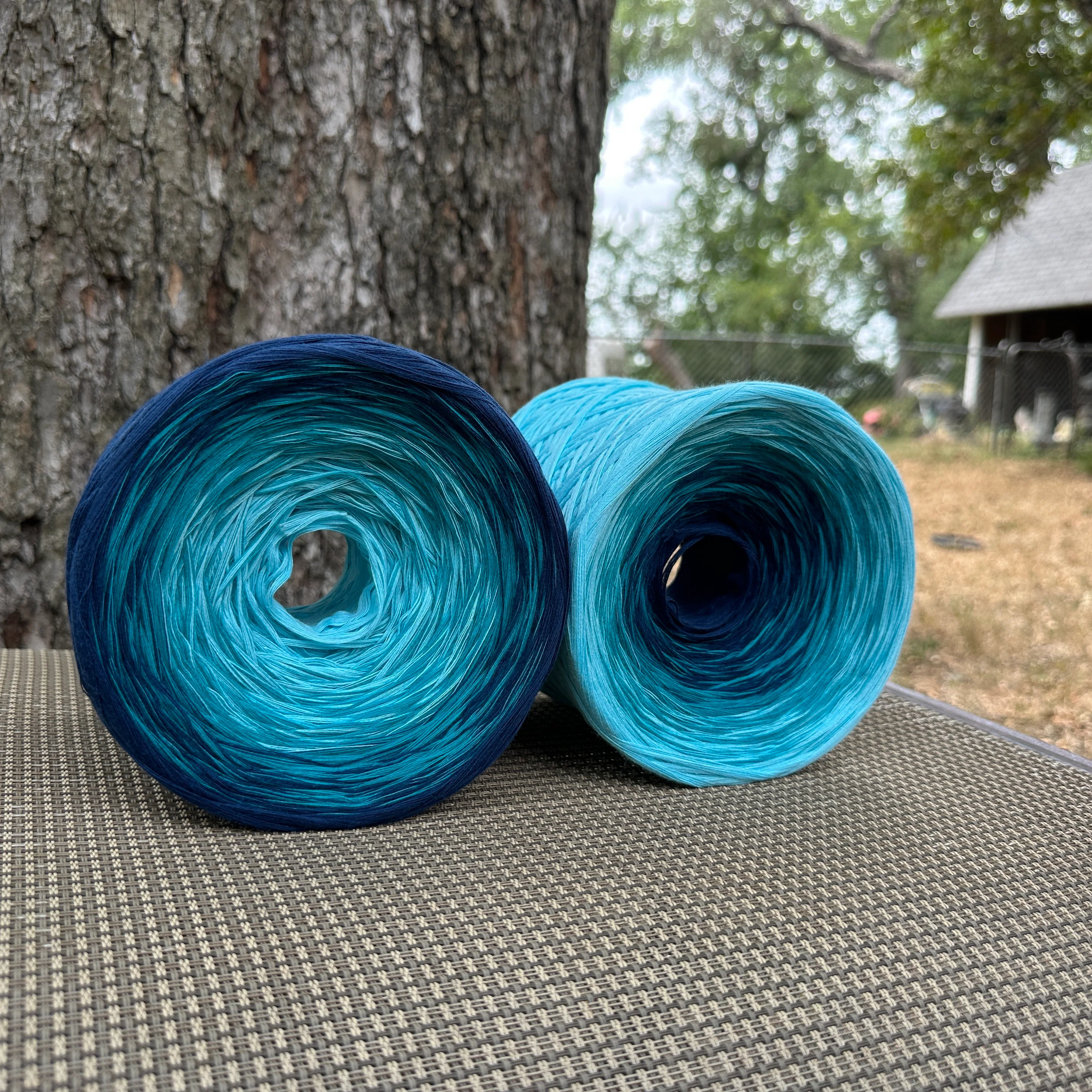 Ocean's Depth, 12ply cotton, Ombre Cotton Natural Fiber Yarn - Image 9