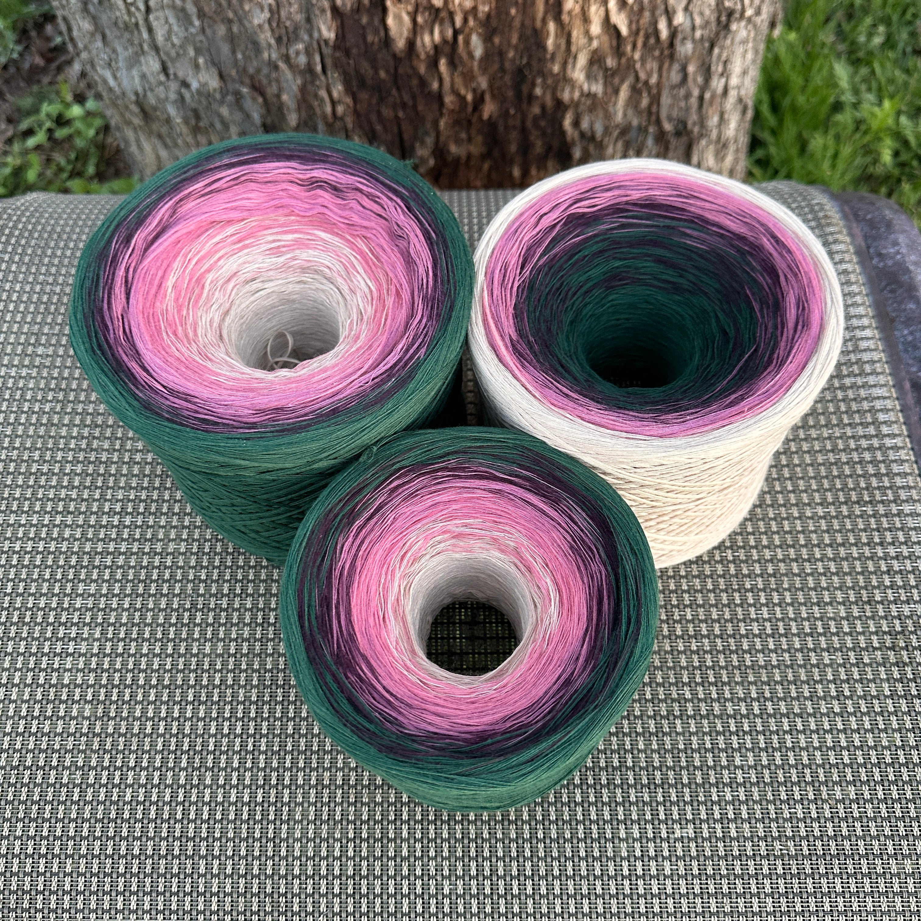 October - Cosmos, Gradient Cotton Natural Fiber Yarn - Image 10