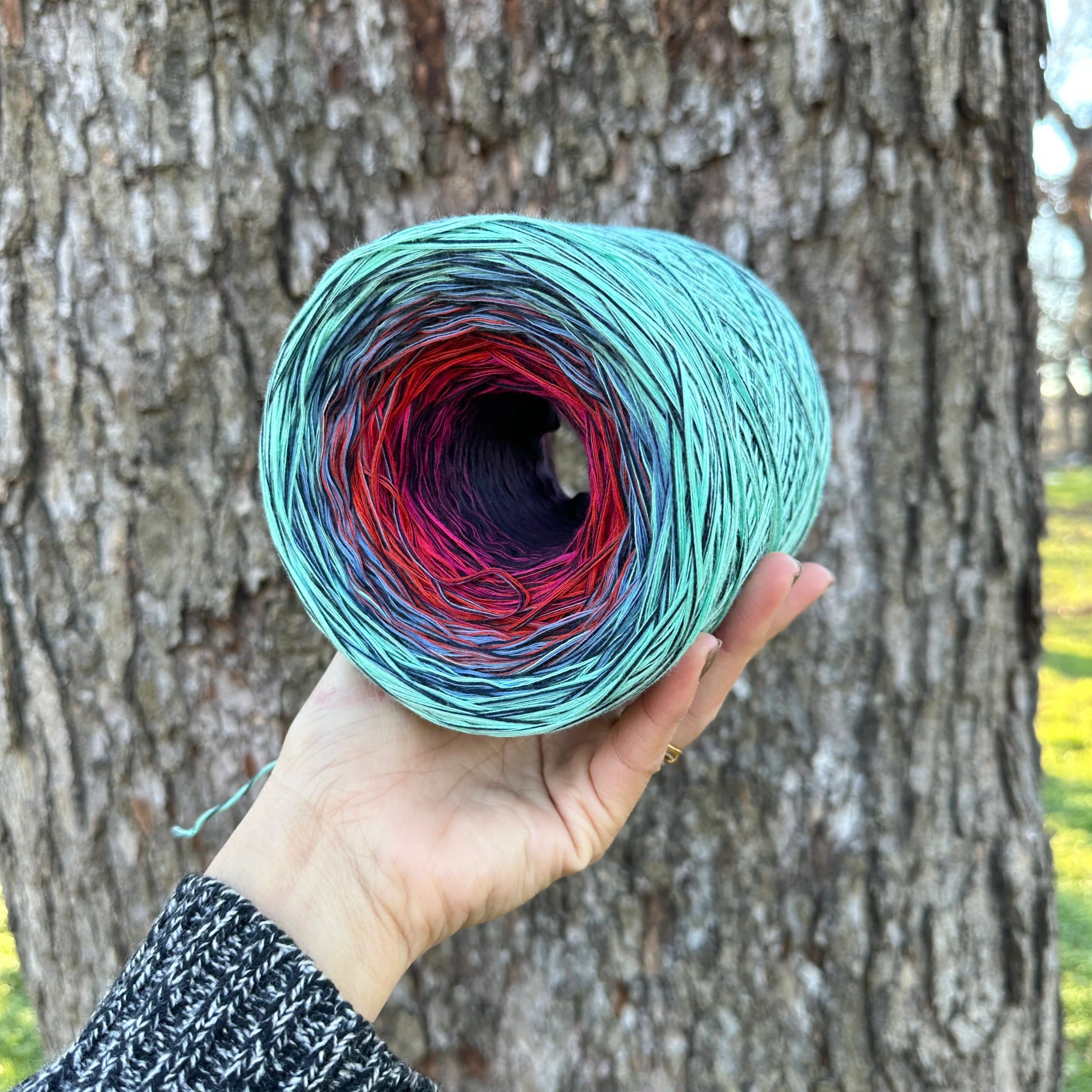 Orion Nebula, Gradient Cotton Natural Fiber Yarn - Image 9