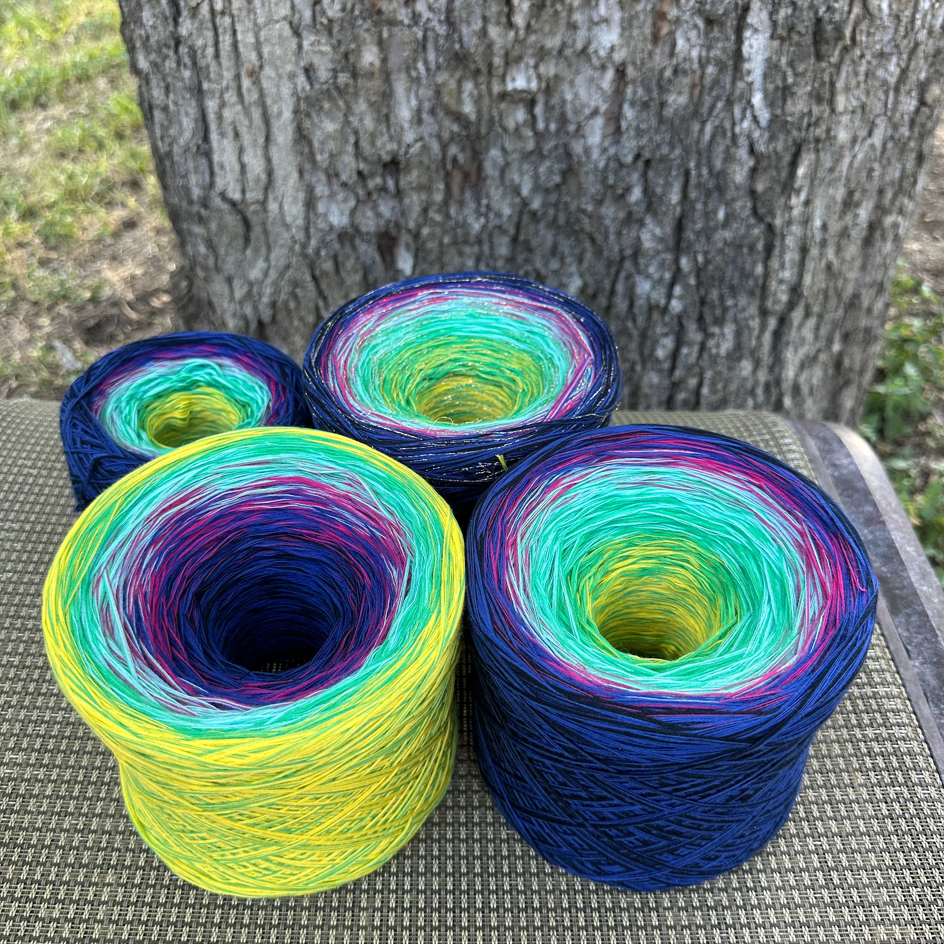 Party Lights, Gradient Cotton Natural Fiber Yarn - Image 11