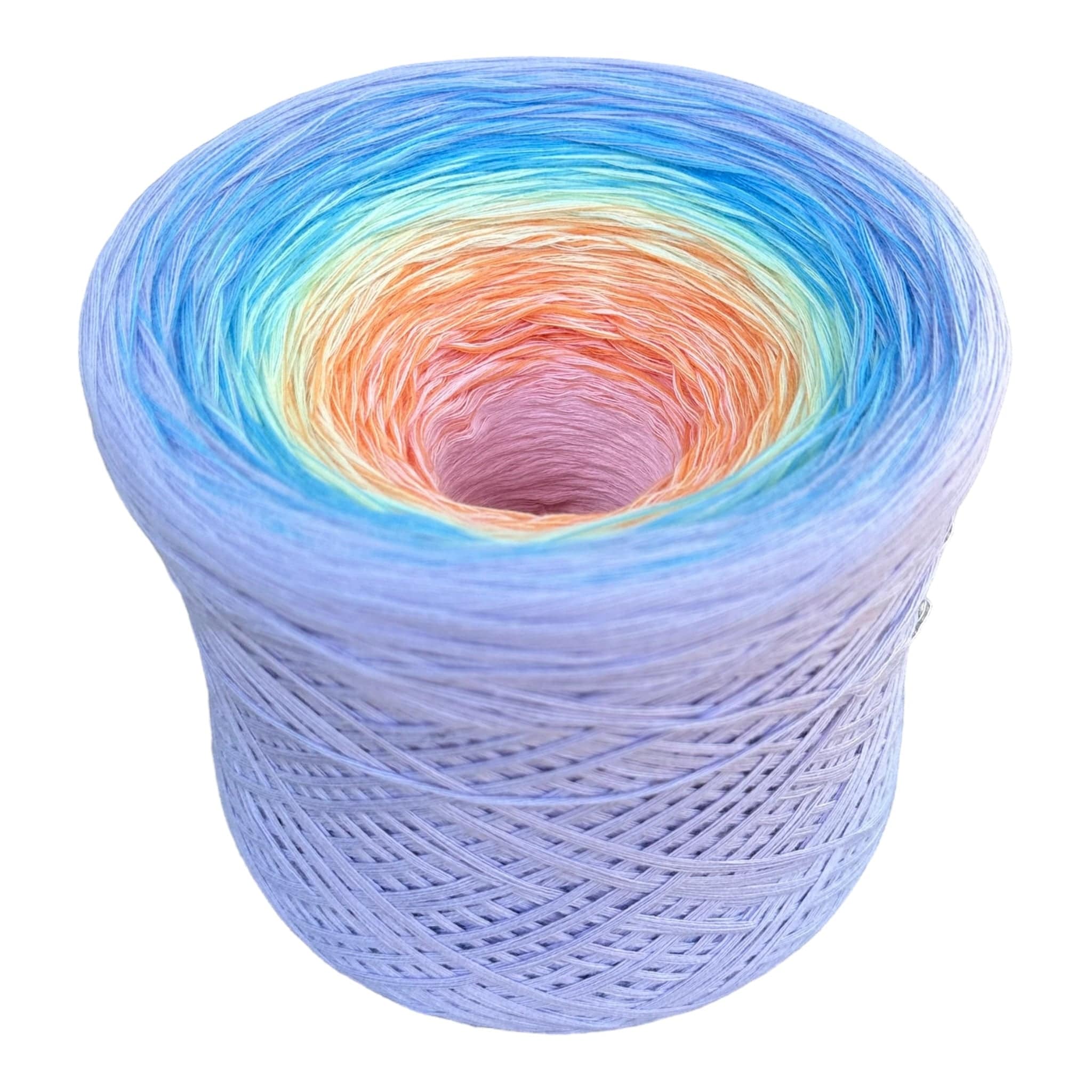 Pastel Rainbow 8PLY Gradient Cotton Natural Fiber Yarn - Image 4
