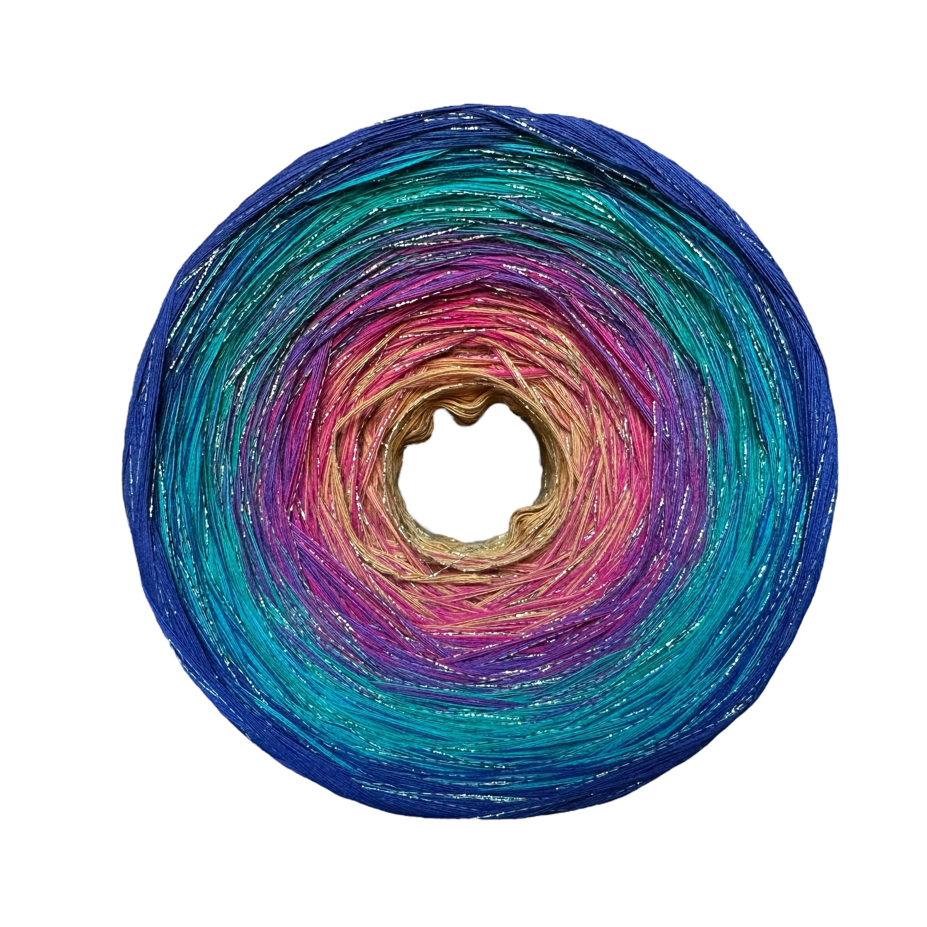 Playful Fleur - de lis, Gradient Cotton Natural Fiber Yarn - Image 12