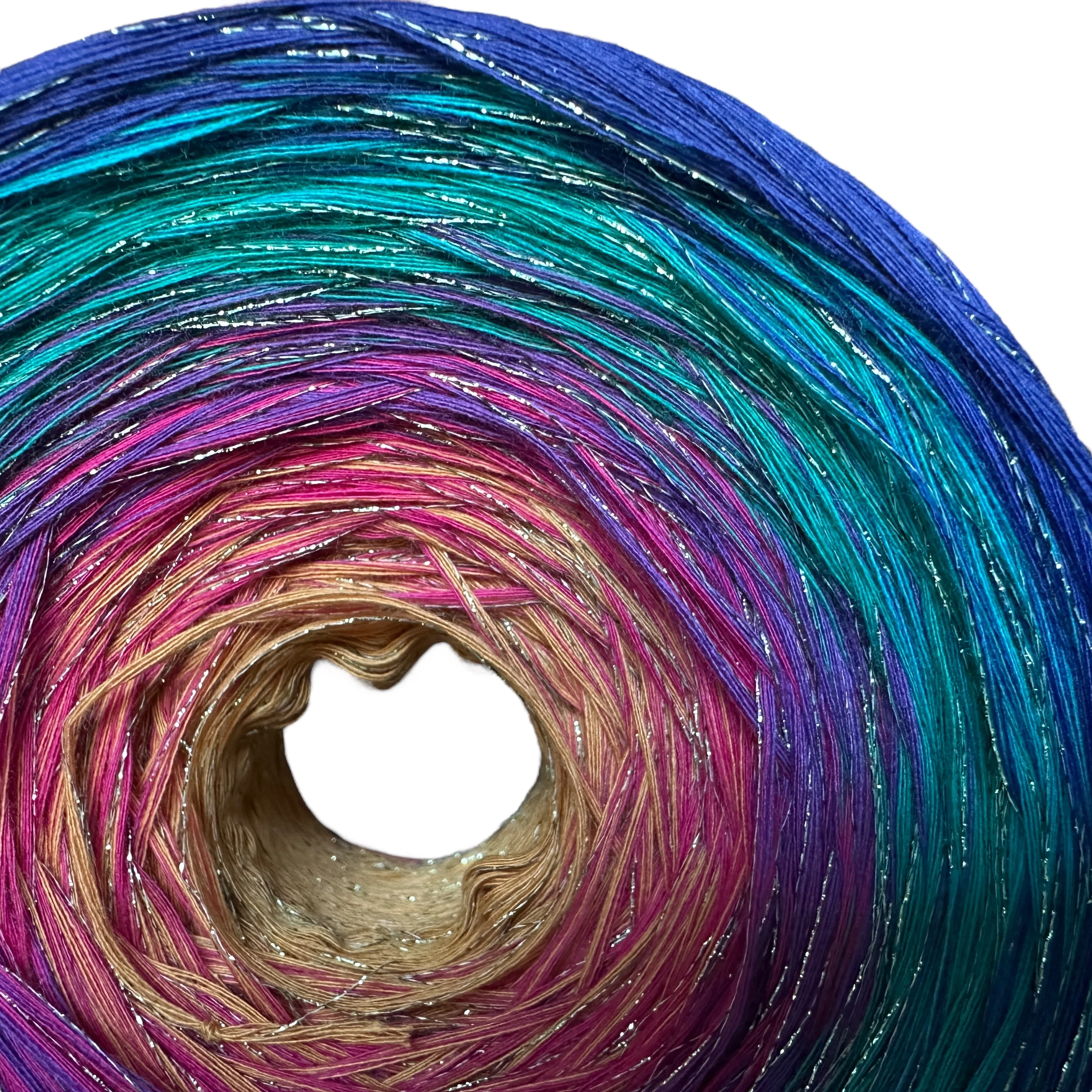 Playful Fleur - de lis, Gradient Cotton Natural Fiber Yarn - Image 13