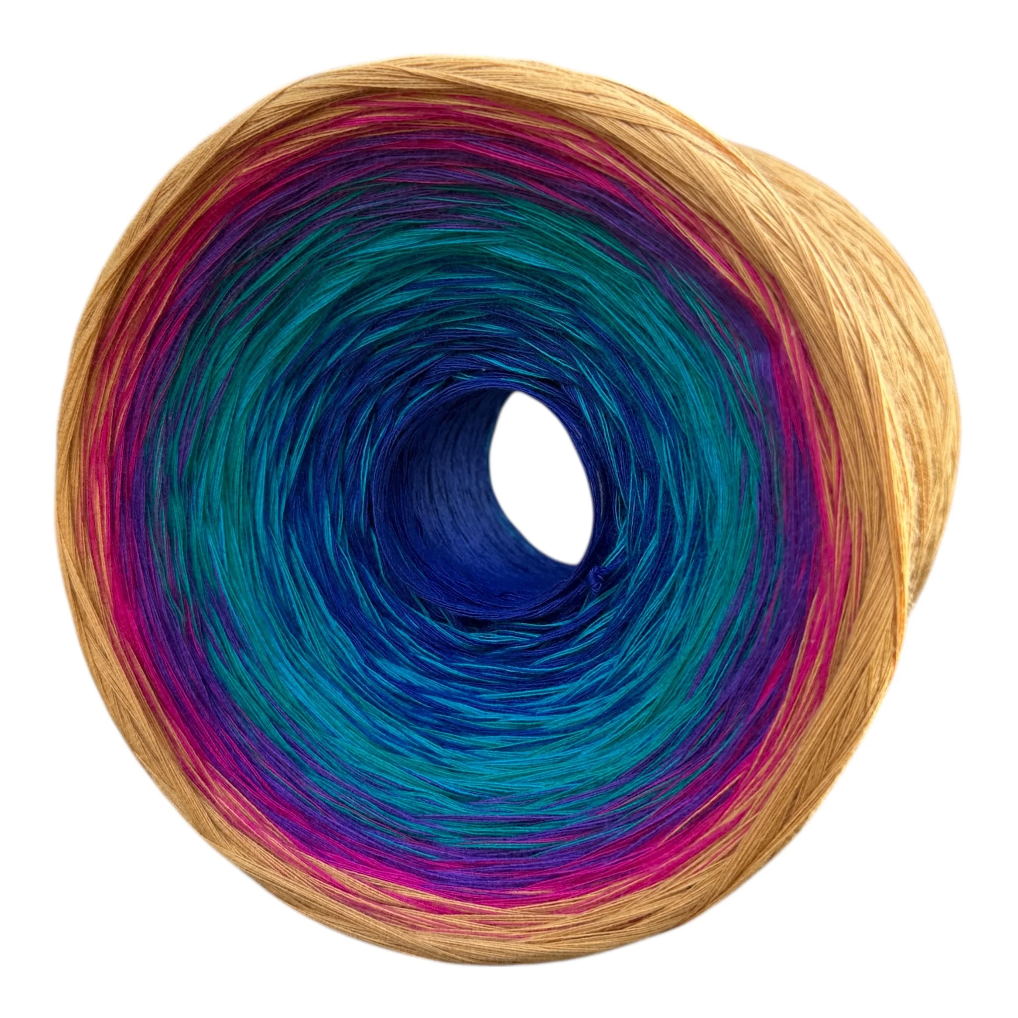 Playful Fleur - de lis, Gradient Cotton Natural Fiber Yarn - Image 9