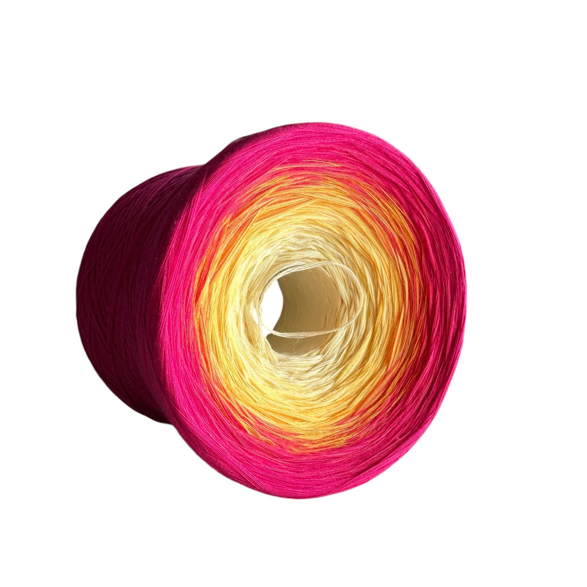 Positive Pink, Gradient Cotton Natural Fiber Yarn - Image 3