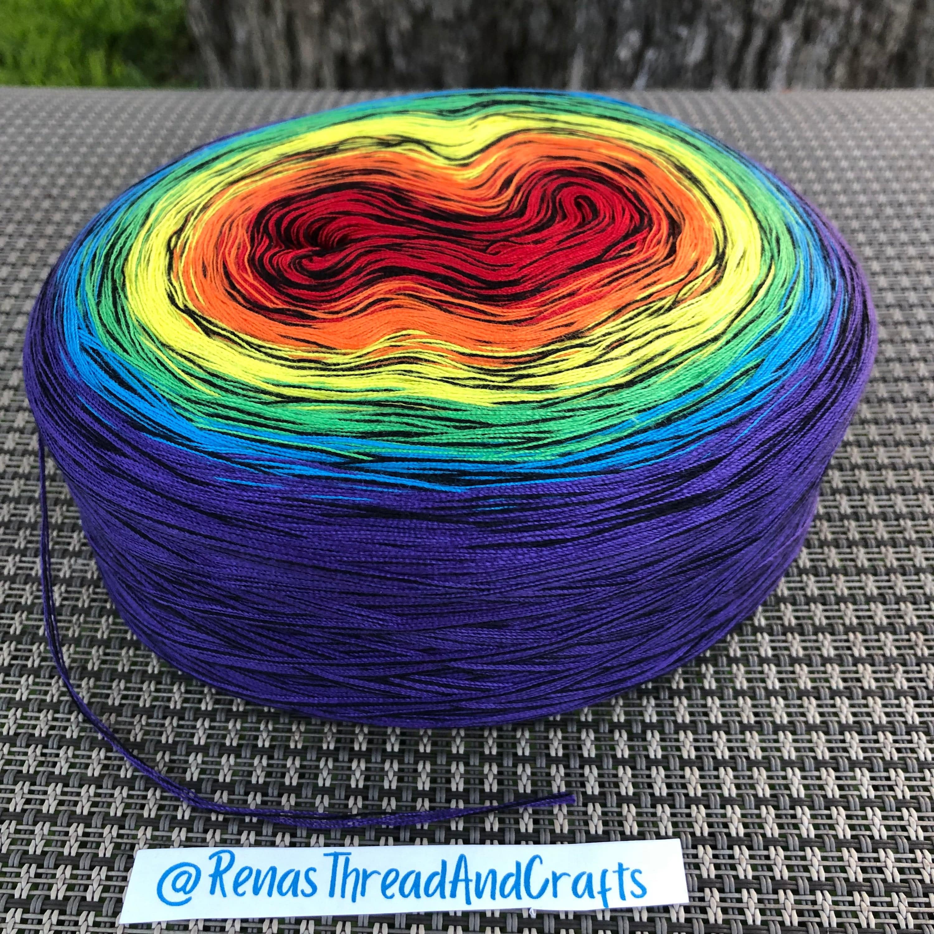 Rainbow Polyester  Gradient Cake Yarn - Image 5