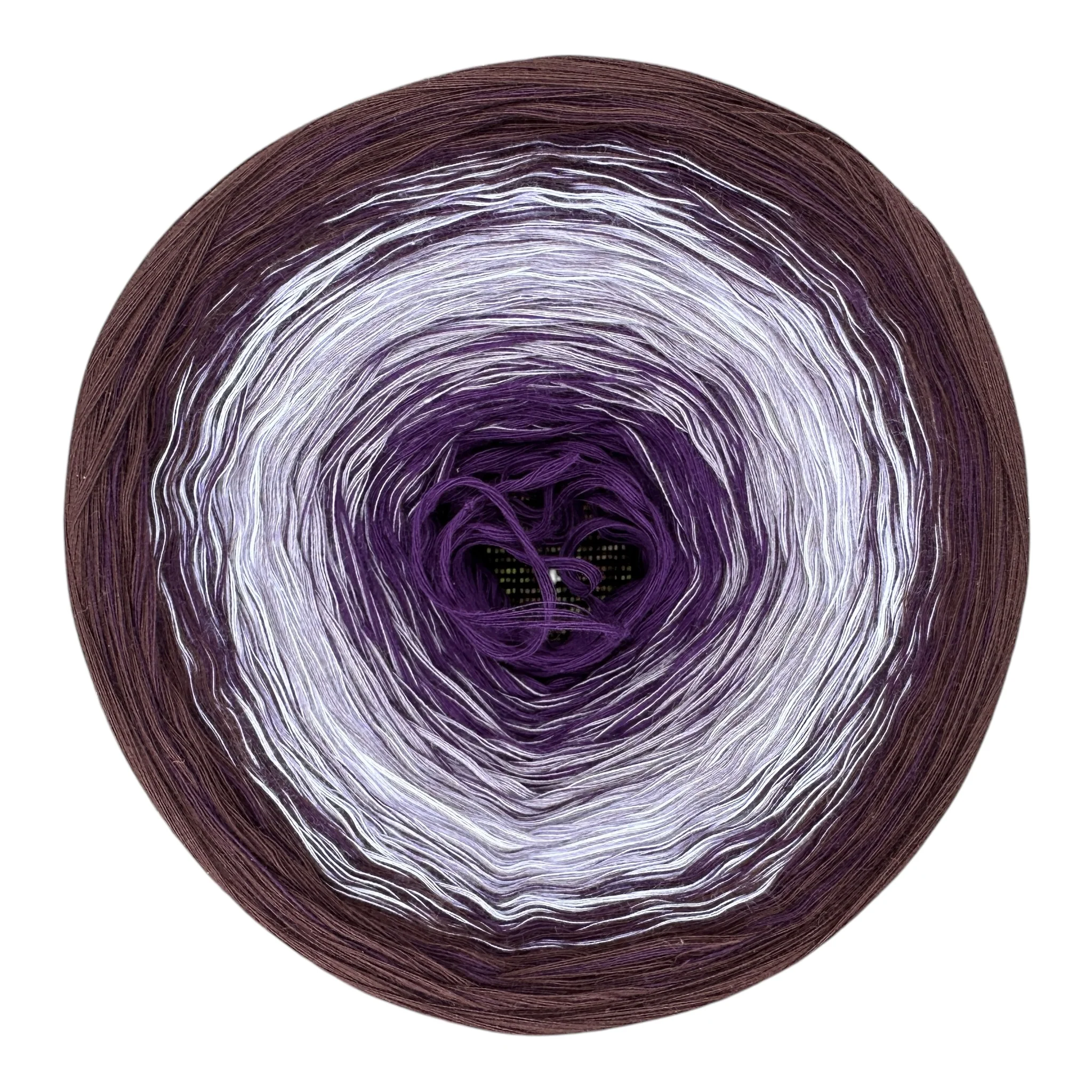 Rich Eggplant, Gradient Cotton Natural Fiber Yarn - Image 3
