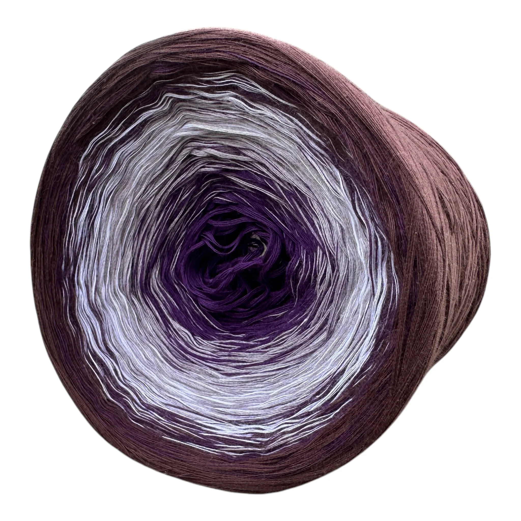 Rich Eggplant, Gradient Cotton Natural Fiber Yarn - Image 4