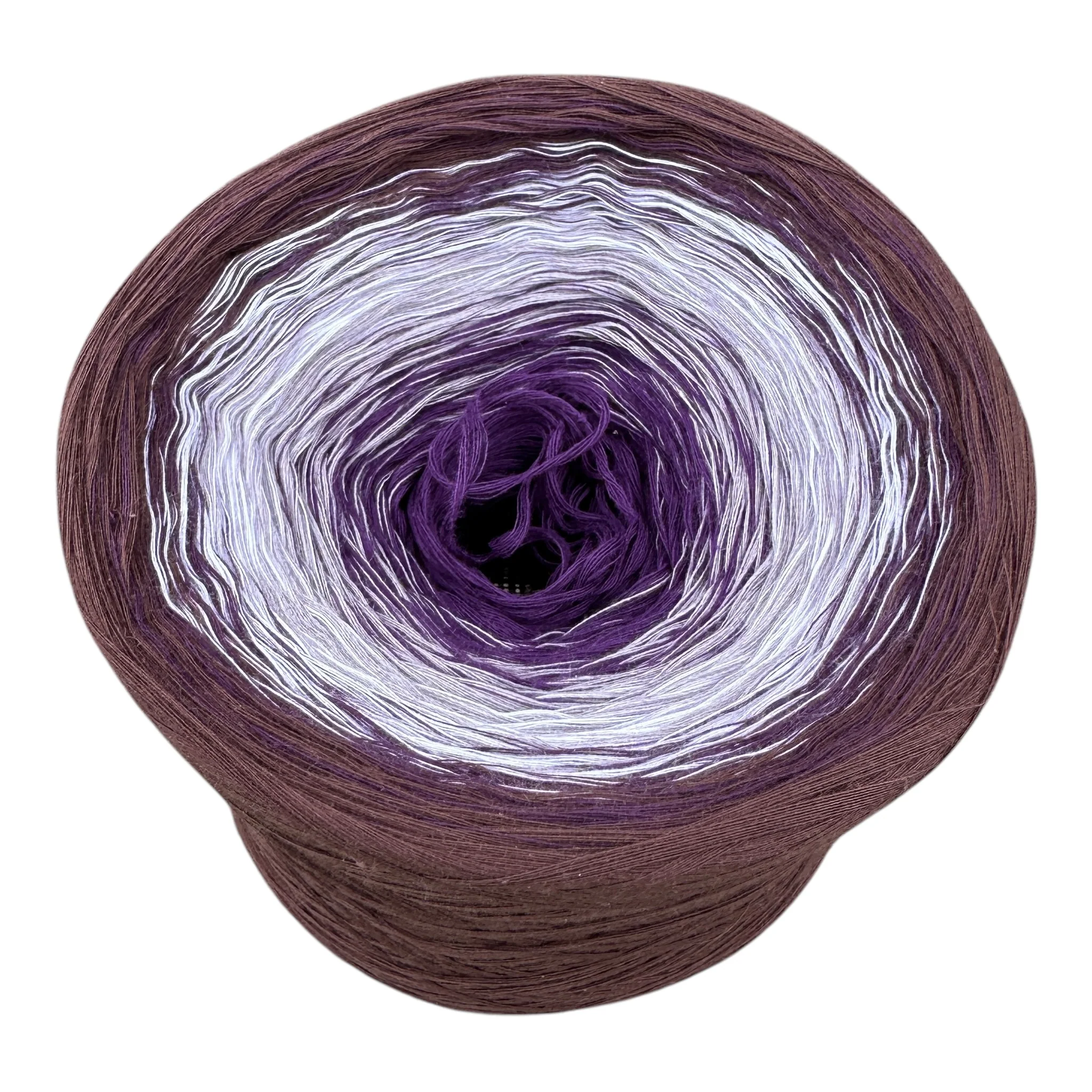 Rich Eggplant, Gradient Cotton Natural Fiber Yarn - Image 5