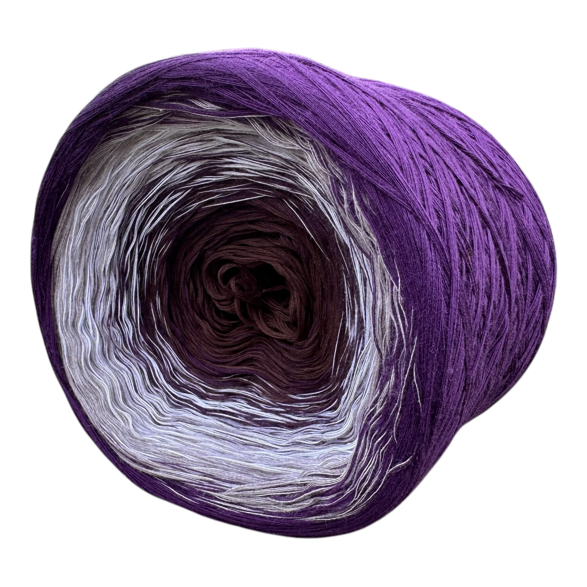 Rich Eggplant, Gradient Cotton Natural Fiber Yarn - Image 7