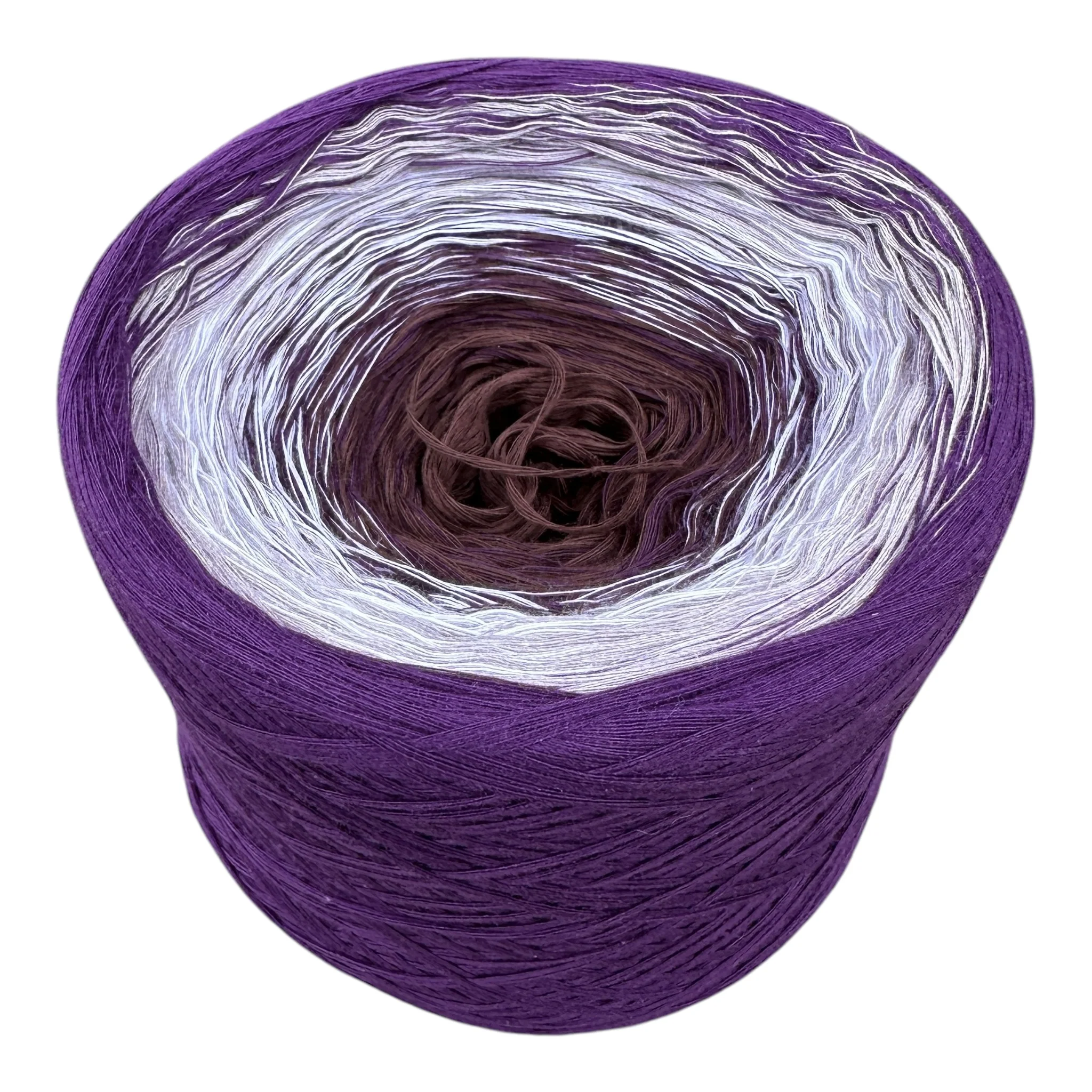 Rich Eggplant, Gradient Cotton Natural Fiber Yarn - Image 8