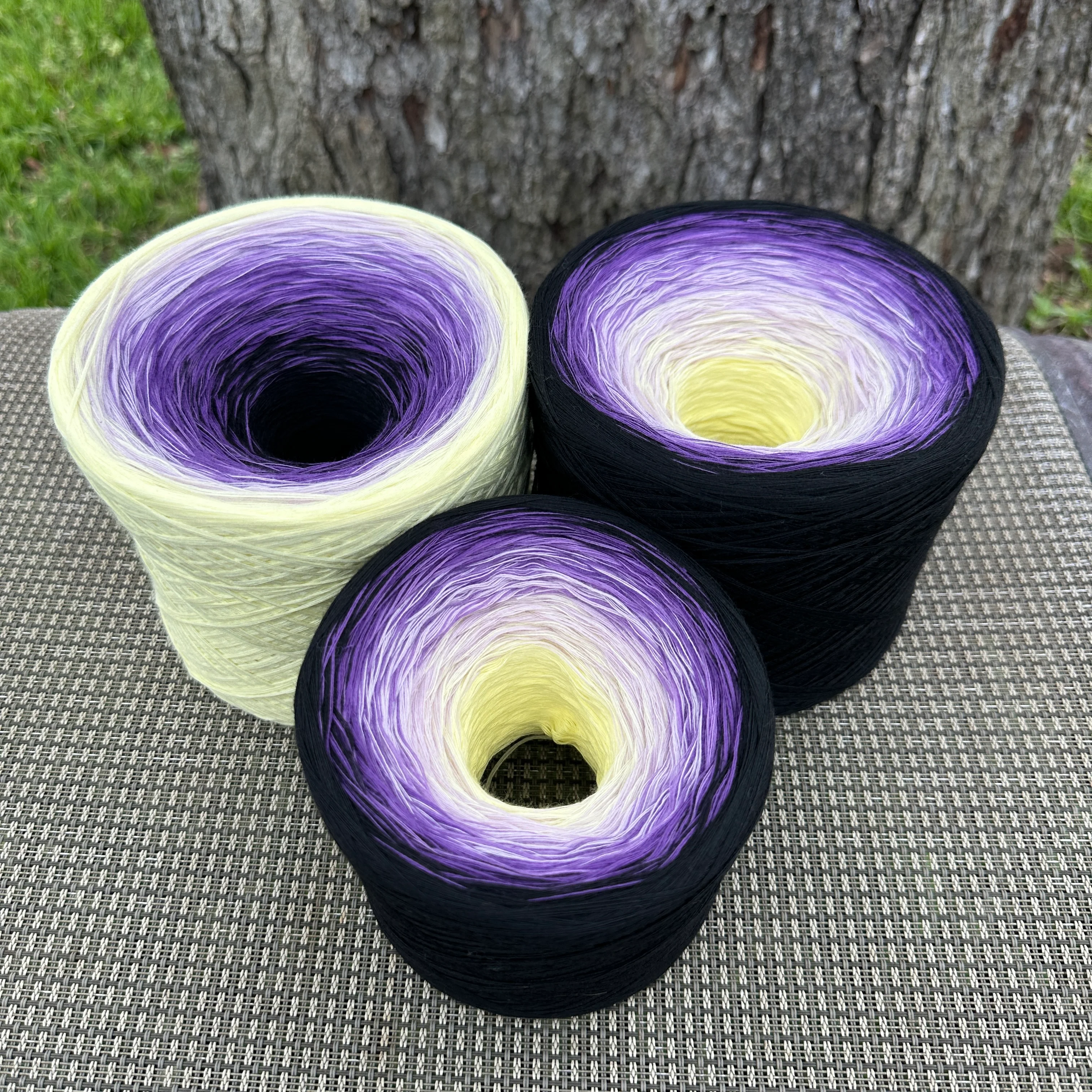 September - Aster, Gradient Cotton Natural Fiber Yarn - Image 10