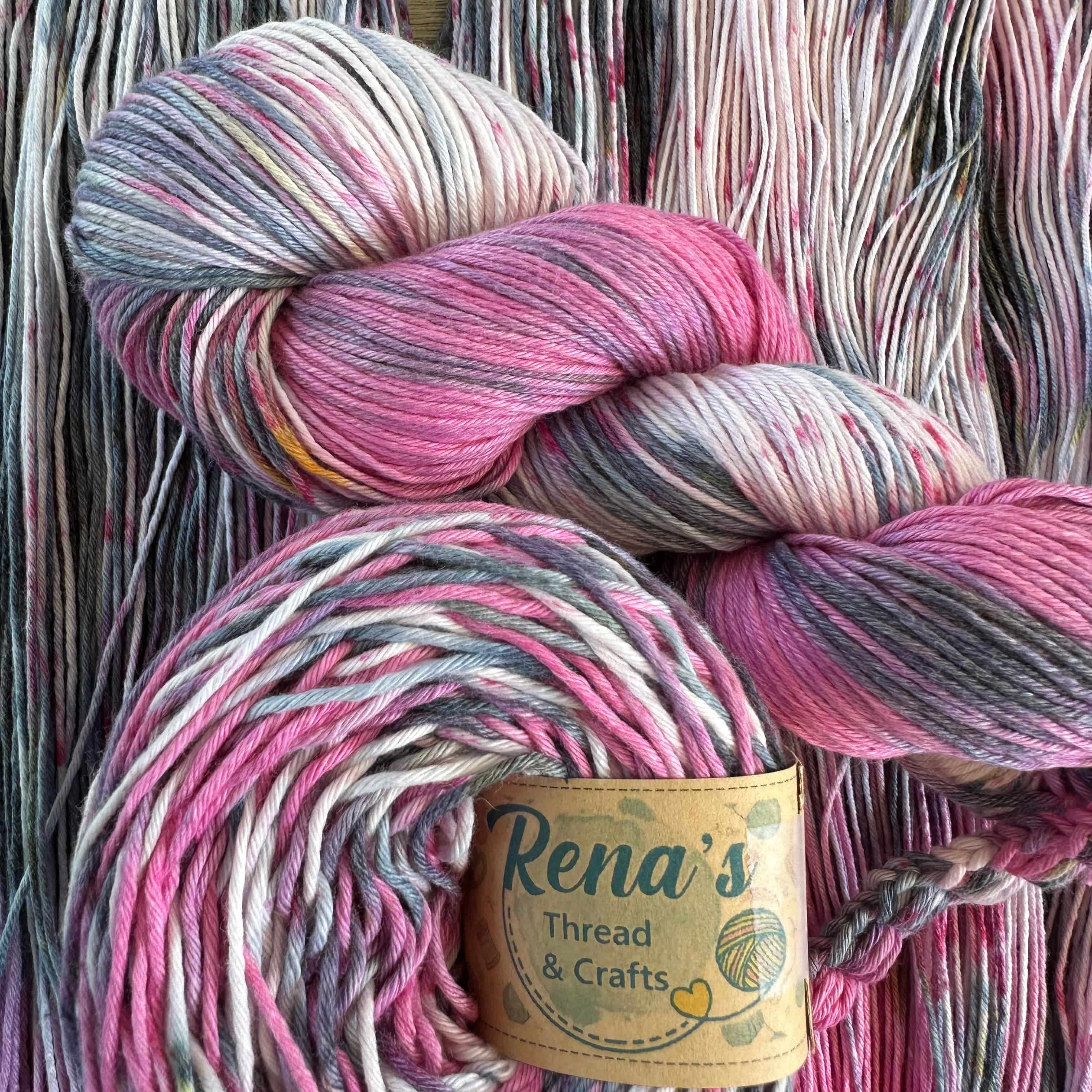 Smashed Berries, Hand Dyed Cotton Natural Fiber Yarn - Image 3