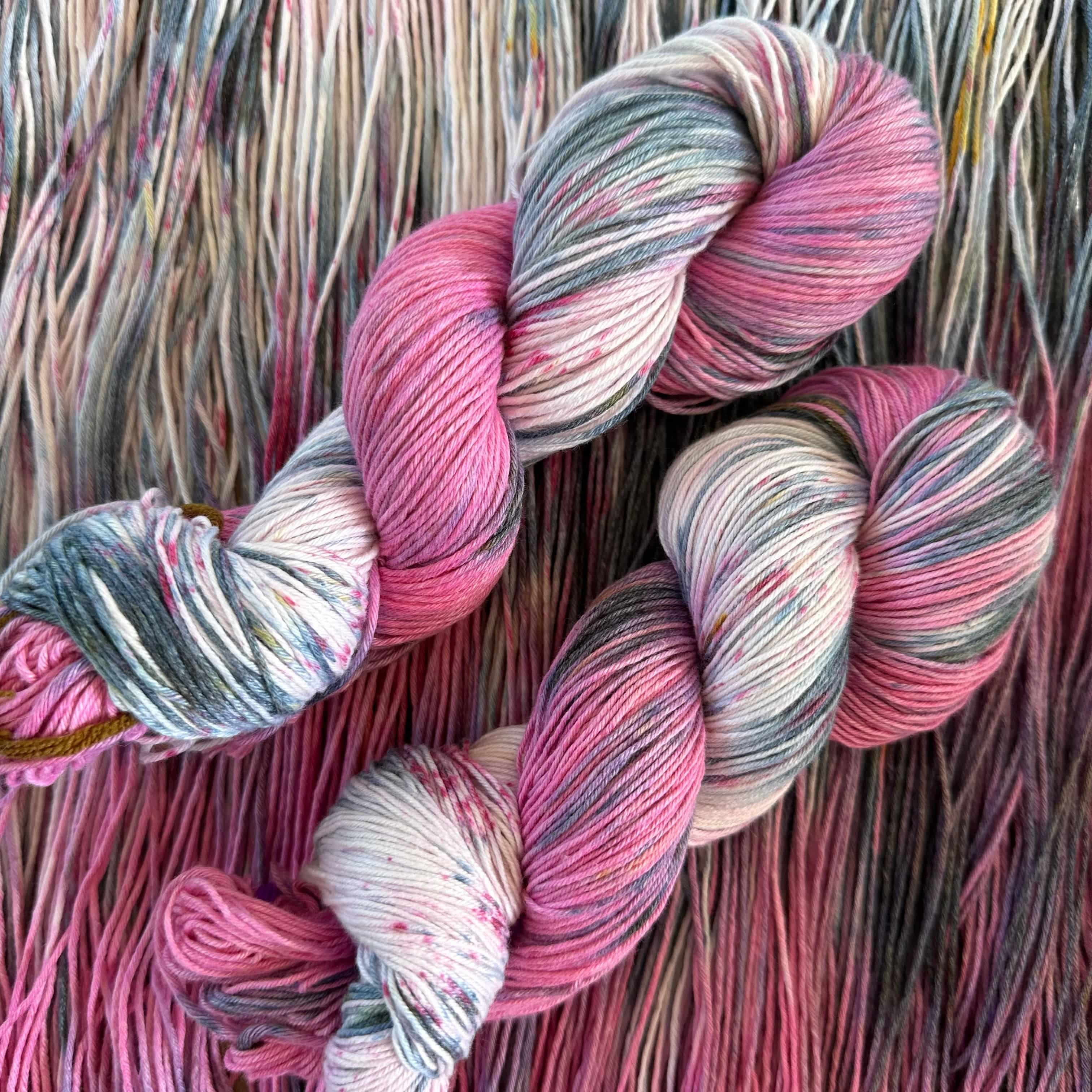 Smashed Berries, Hand Dyed Cotton Natural Fiber Yarn - Image 6