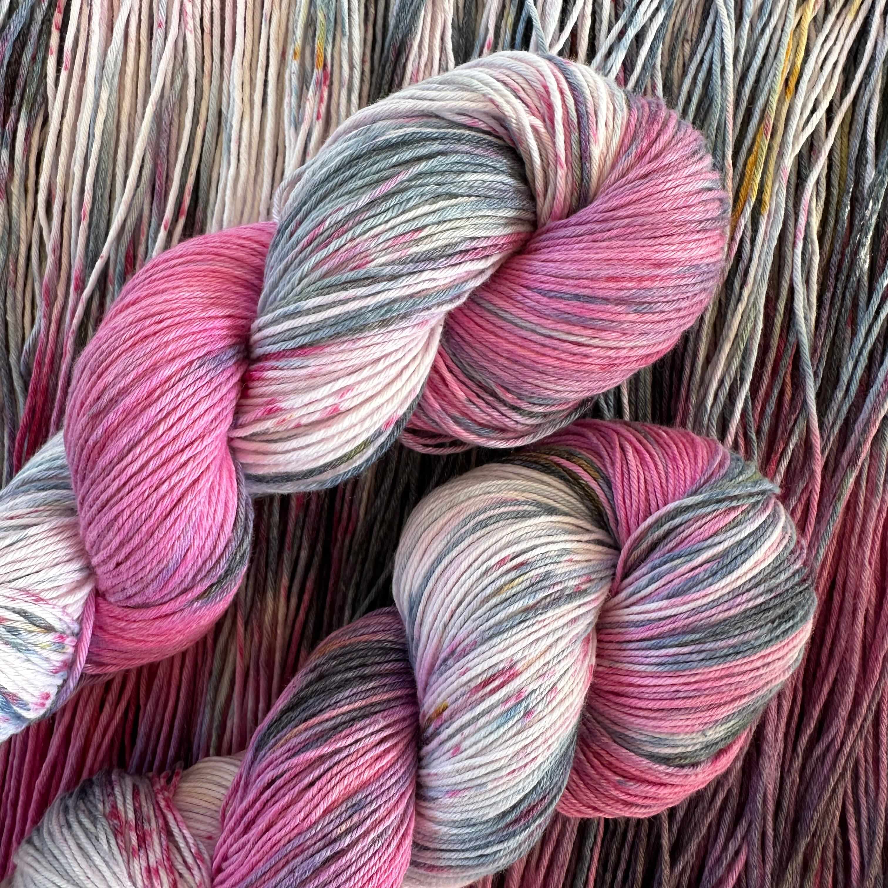 Smashed Berries, Hand Dyed Cotton Natural Fiber Yarn - Image 7