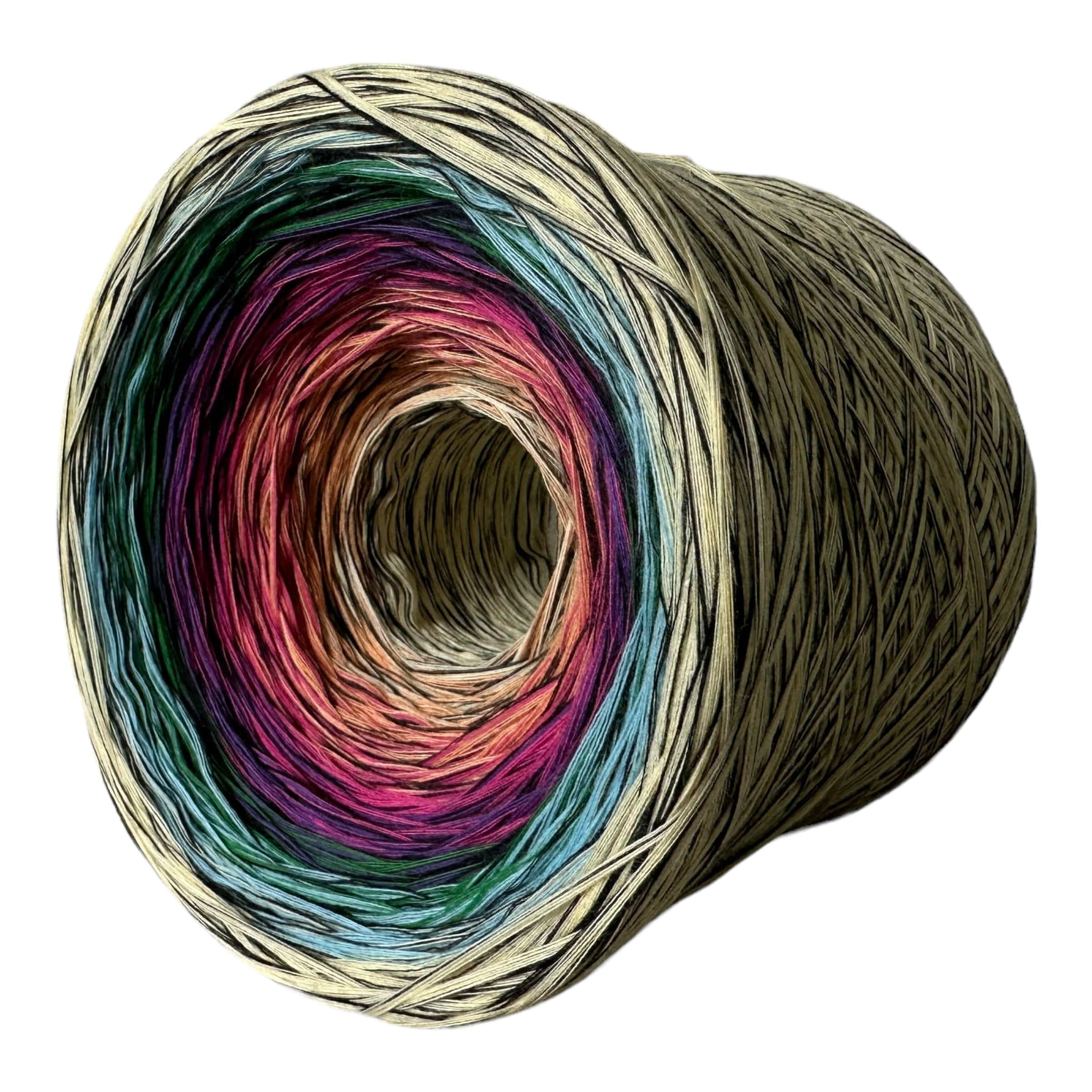 Stained Glass V1 Inspired Gradient Cotton Natural Fiber Yarn - Image 3